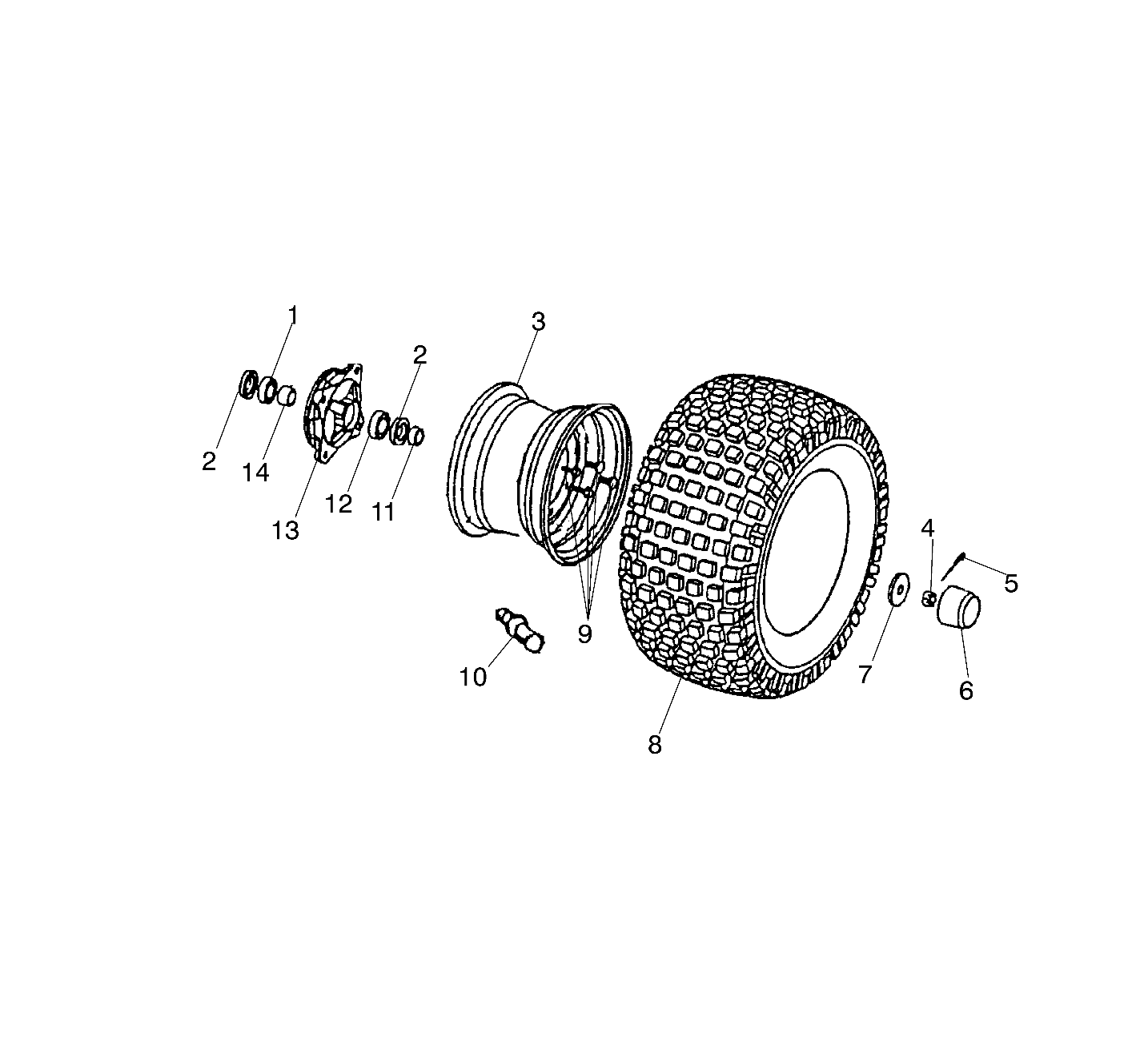 FRONT WHEEL - A03KA09CA/CB (4983138313B07)