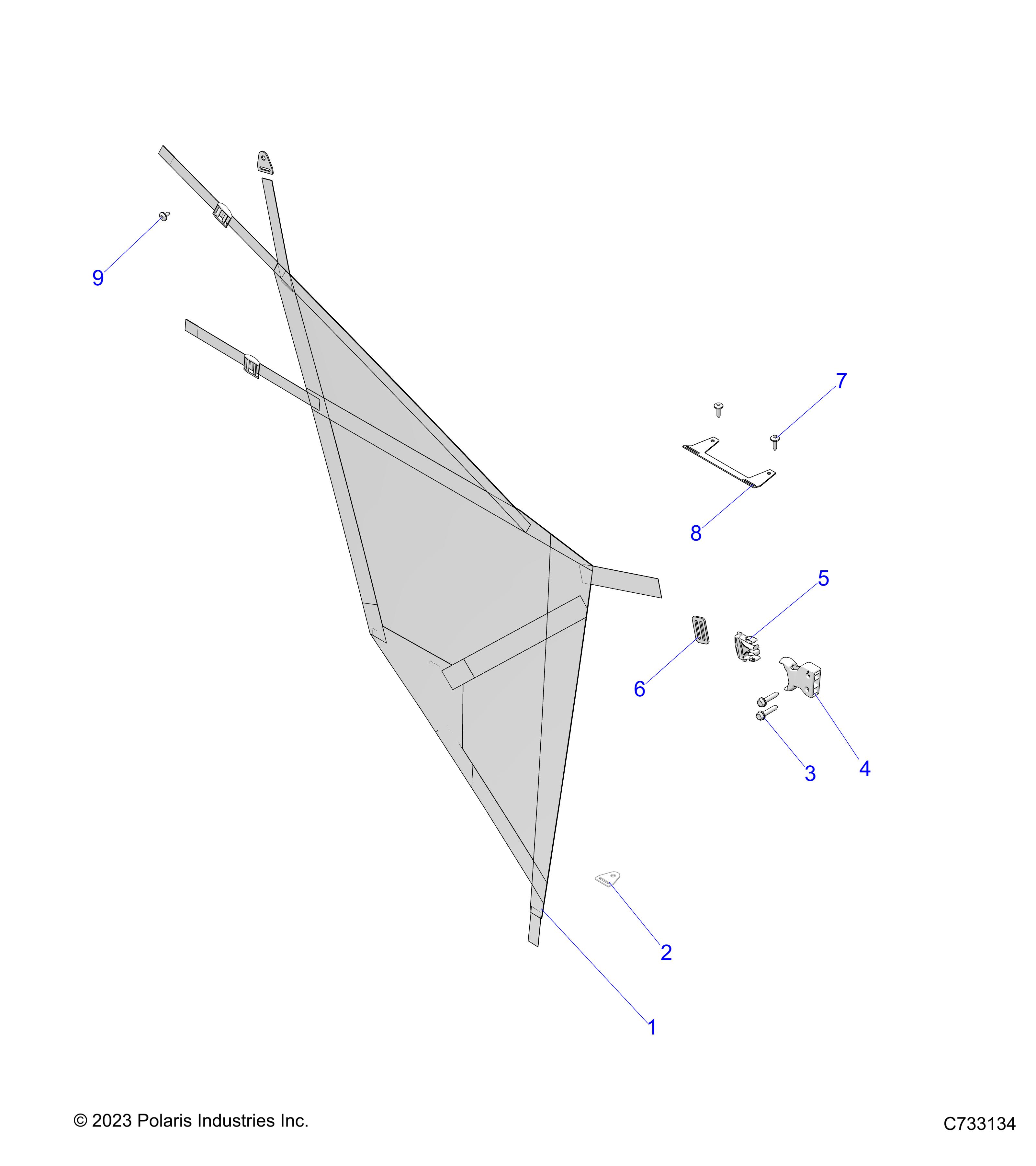 BODY, SIDE NETS - R25MAE57CK (C733134)