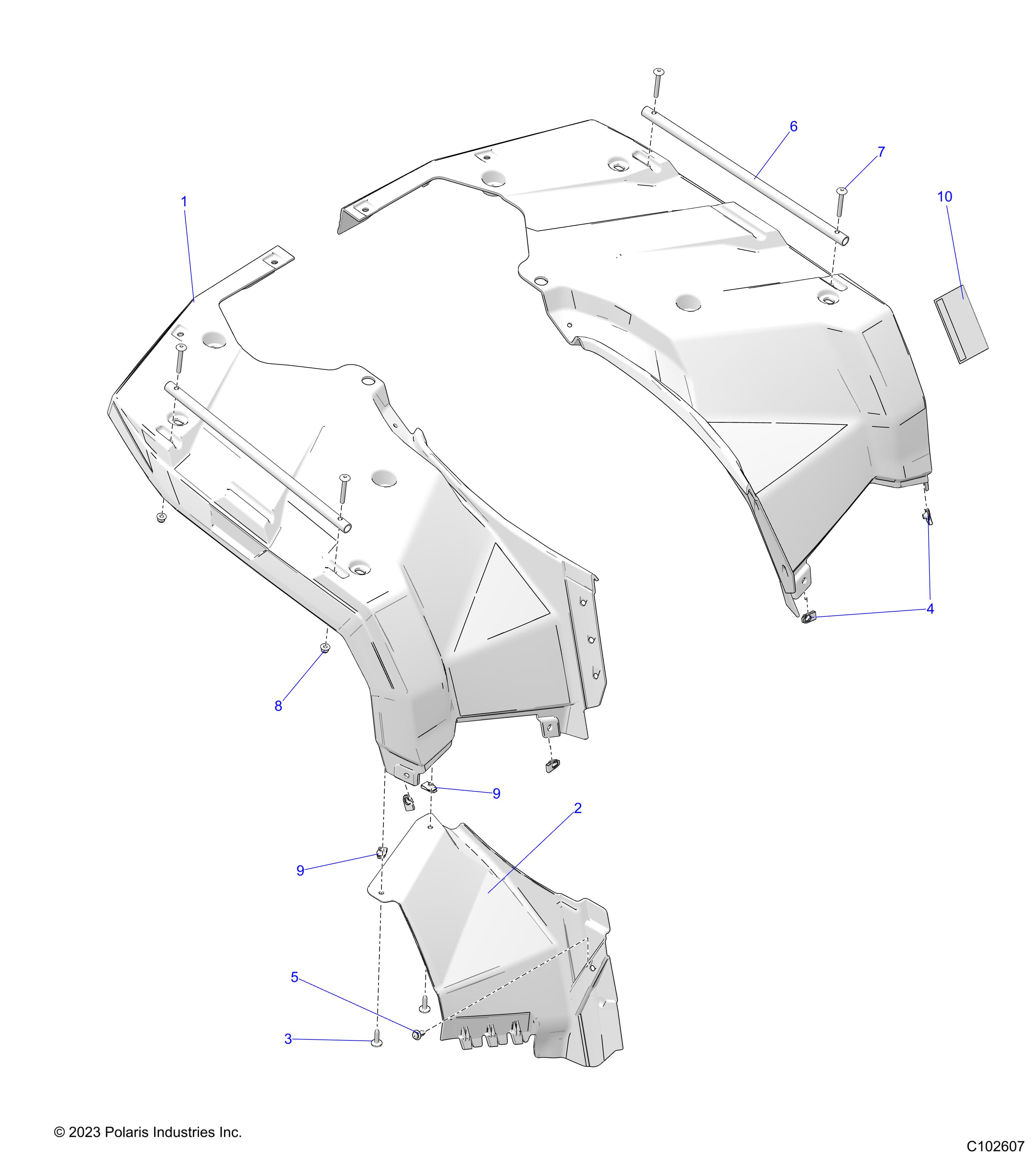 BODY, REAR CAB - A25SHE57FH/CH (C102607)