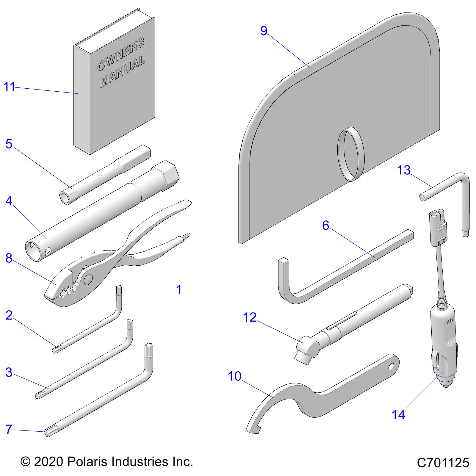 REFERENCE, OWNERS MANUAL AND TOOL KIT - Z21NAE92AG/BG/AX/BX (C701125)