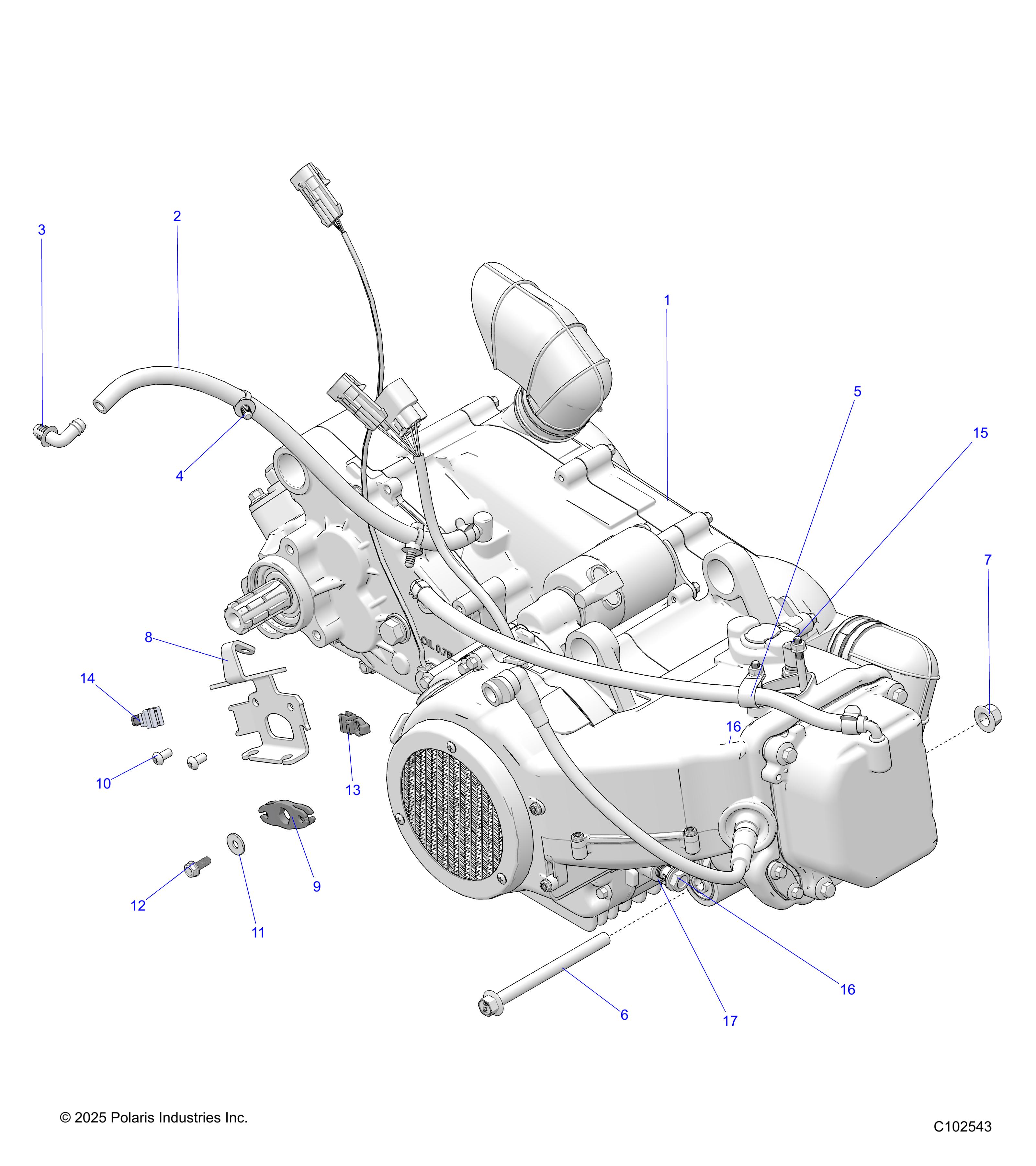 ENGINE, ENGINE and TRANSMISSION MOUNTING - Z26HCA18D4 (C102543)