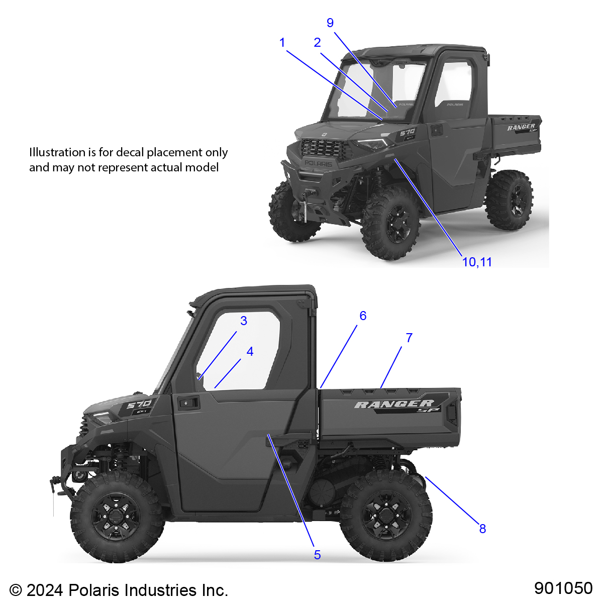 BODY, DECALS, GENERAL - R25MAU57Z5/B5/Z6/B6 (901050)