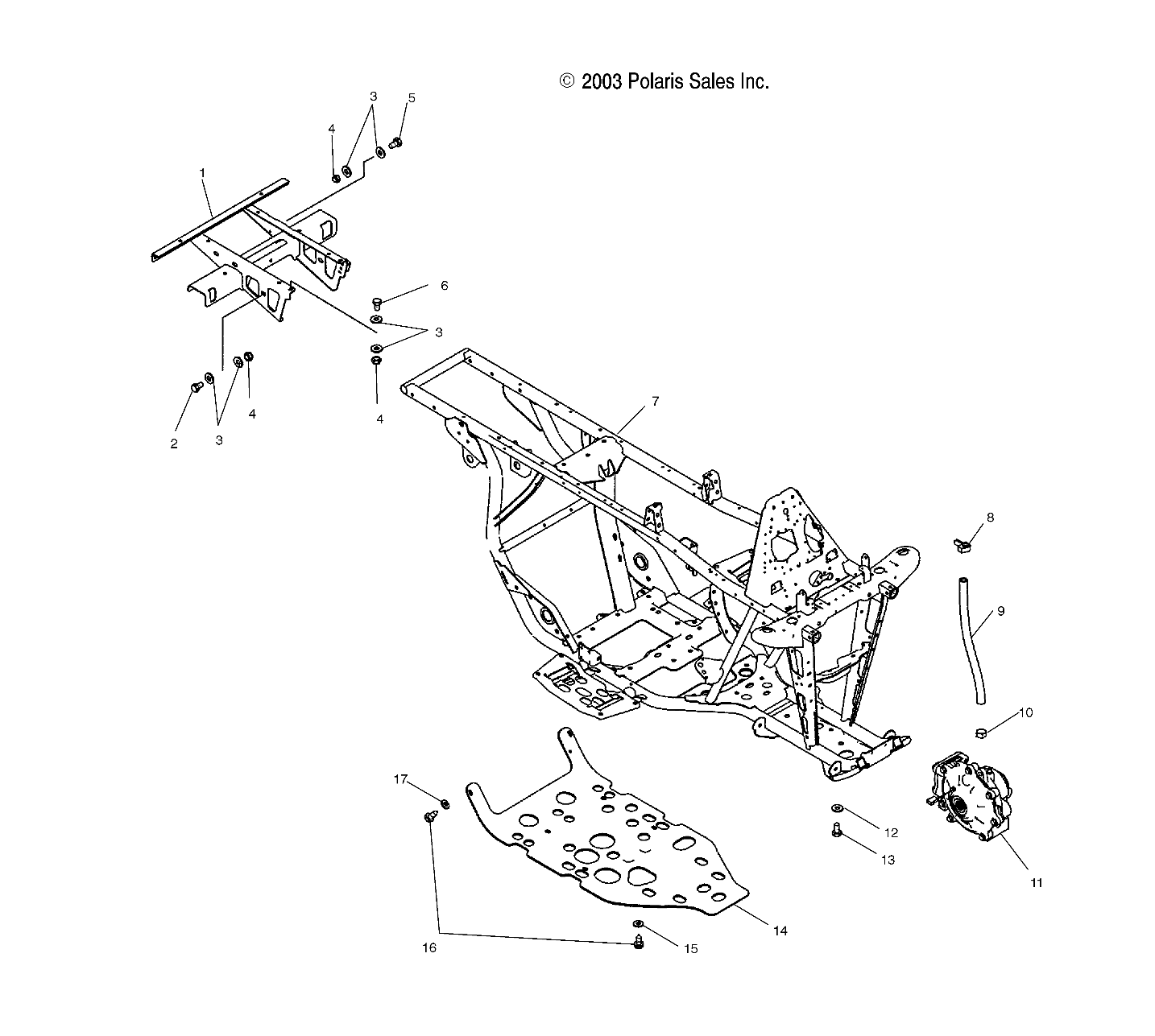 FRAME EXTENSION and MAIN FRAME - A04JD50AA/AB/CA (4985938593A03)