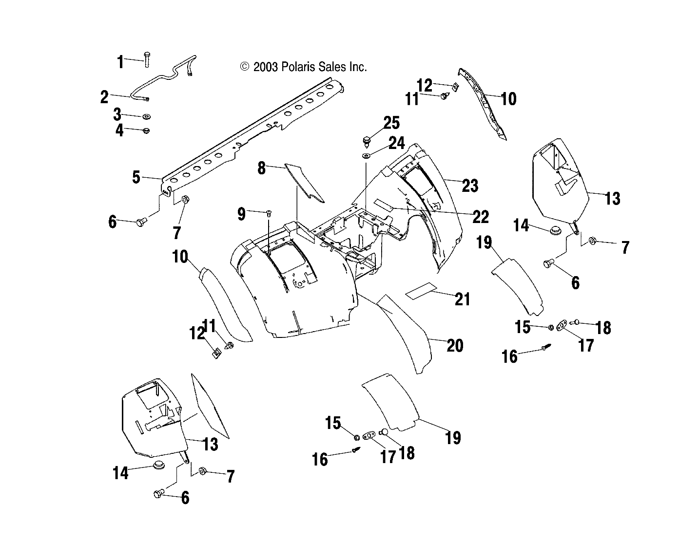 REAR CAB - A04JD50AA/AB/CA (4985938593A07)