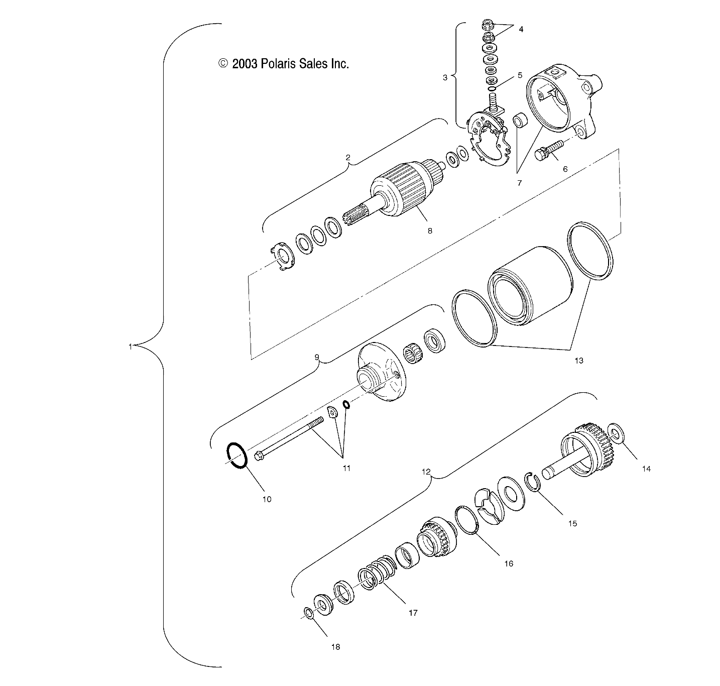 STARTING MOTOR - A04CH50AA/AC/AE/AG (4985938593E07)