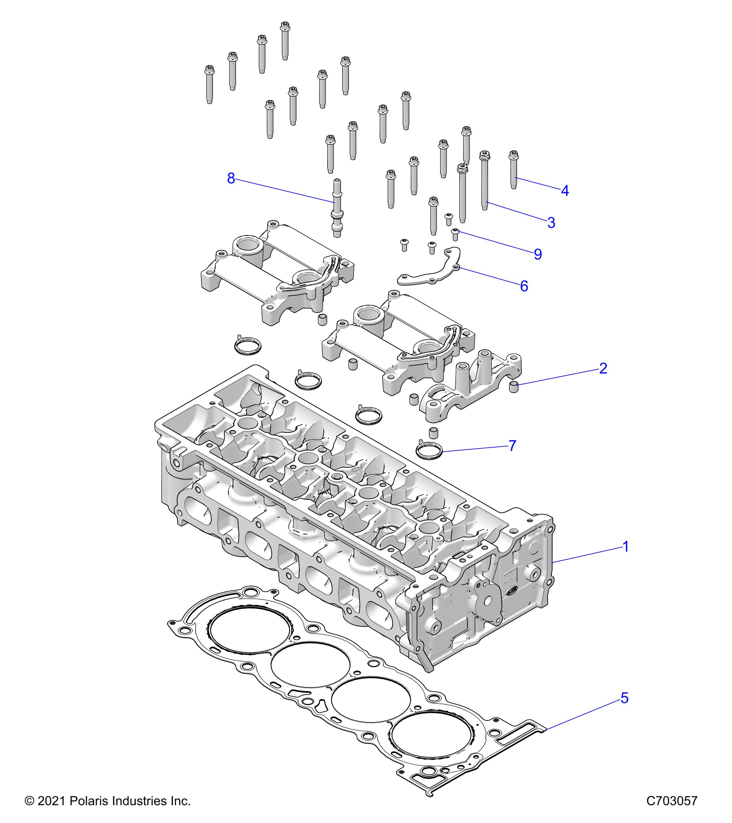 ENGINE, CYLINDER HEAD - Z23RMK2KAJ/BJ (C703057)