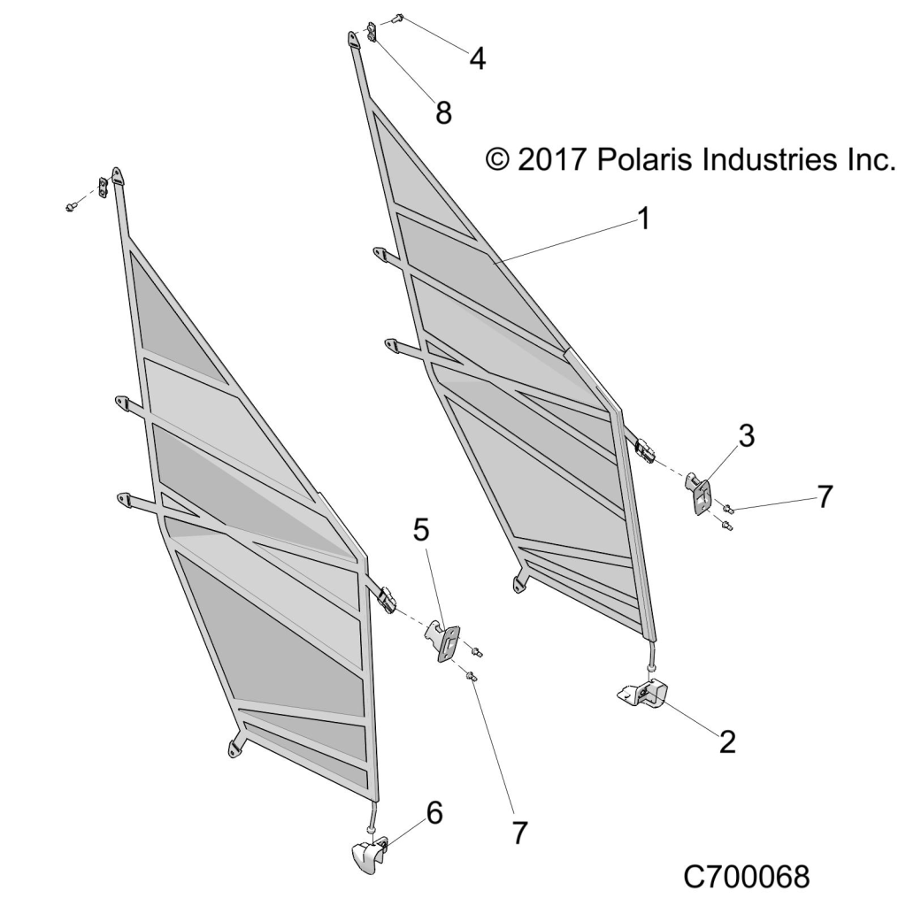 BODY, SIDE NETS - R22TAE99A1/A7/B1 (C700068)