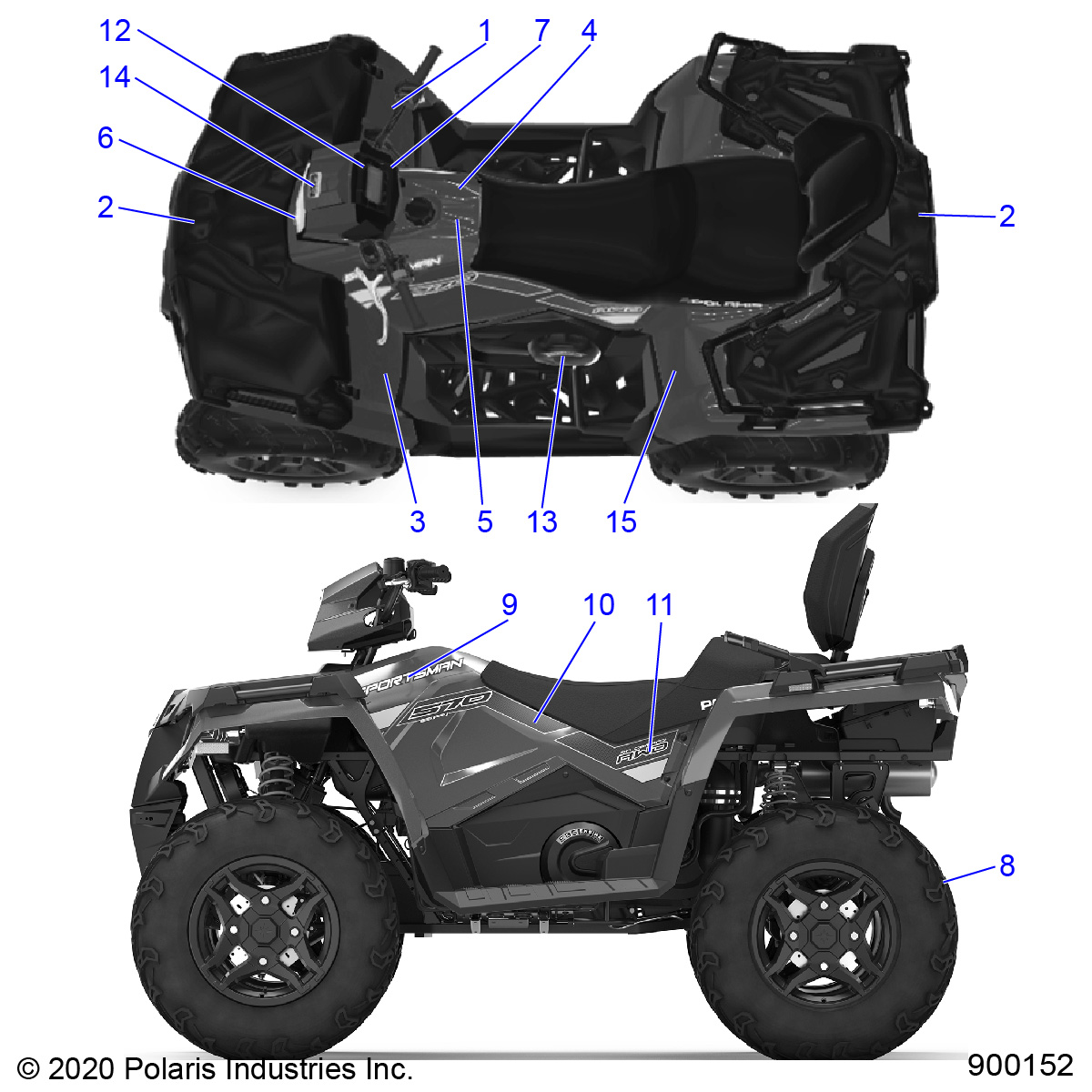 BODY, DECALS - A20SJS57CH (900152-01)