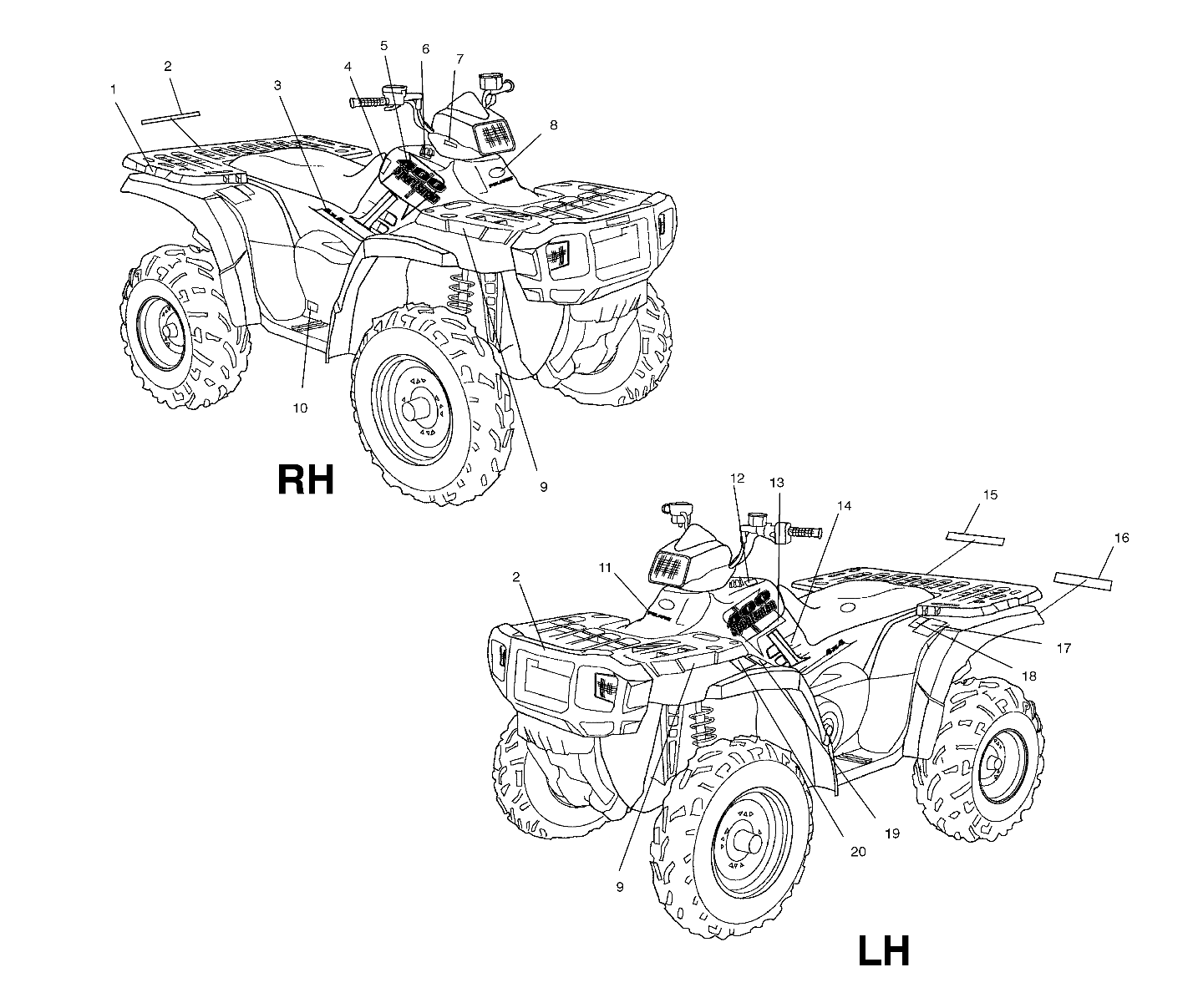 DECALS - A04CH42AA/AE/AG (4986068606A09)