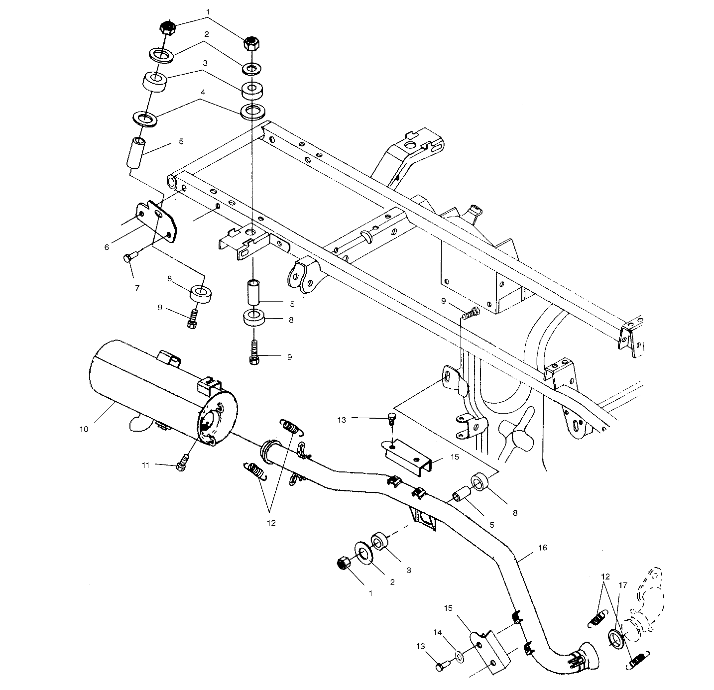 EXHAUST SYSTEM - A03CH42AA/AB/AC (4986068606A11)