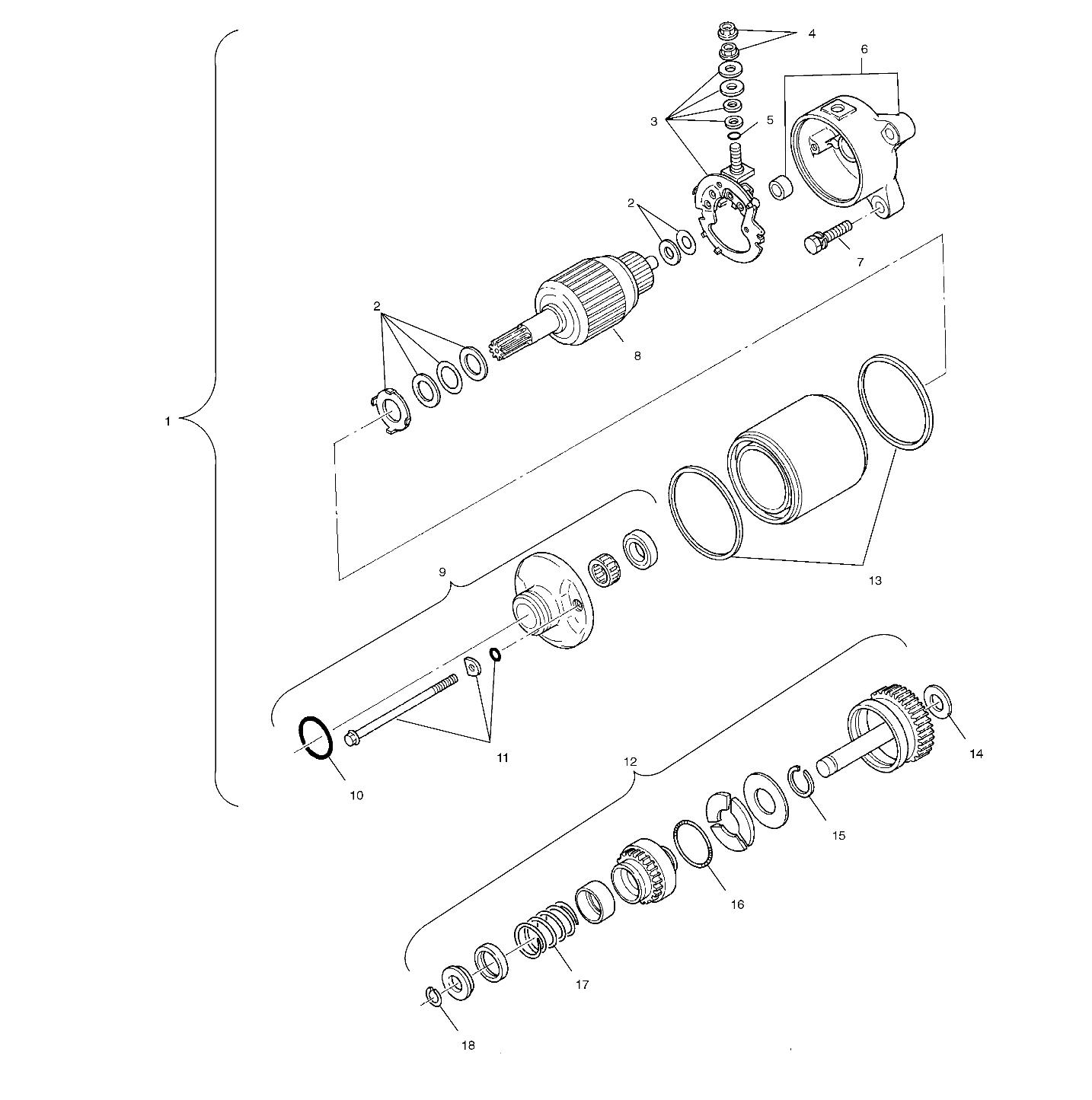 STARTING MOTOR - A04CH42AA/AE/AG (4986068606D12)