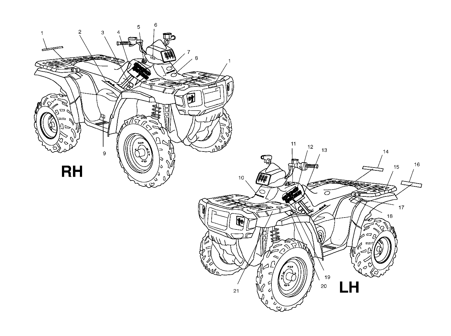 DECALS - A04CH50AA/AC/AE/AG (4986088608A09)