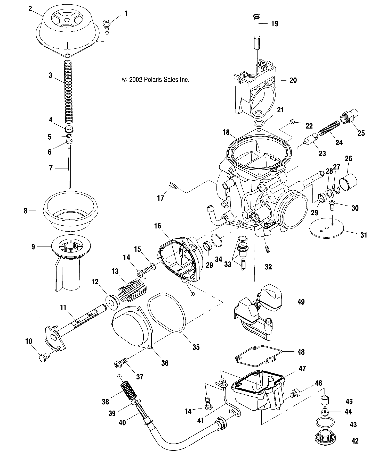 CARBURETOR - A03CH50AA/AB/AC/AD/AE/AH/AJ (4986088608D05)