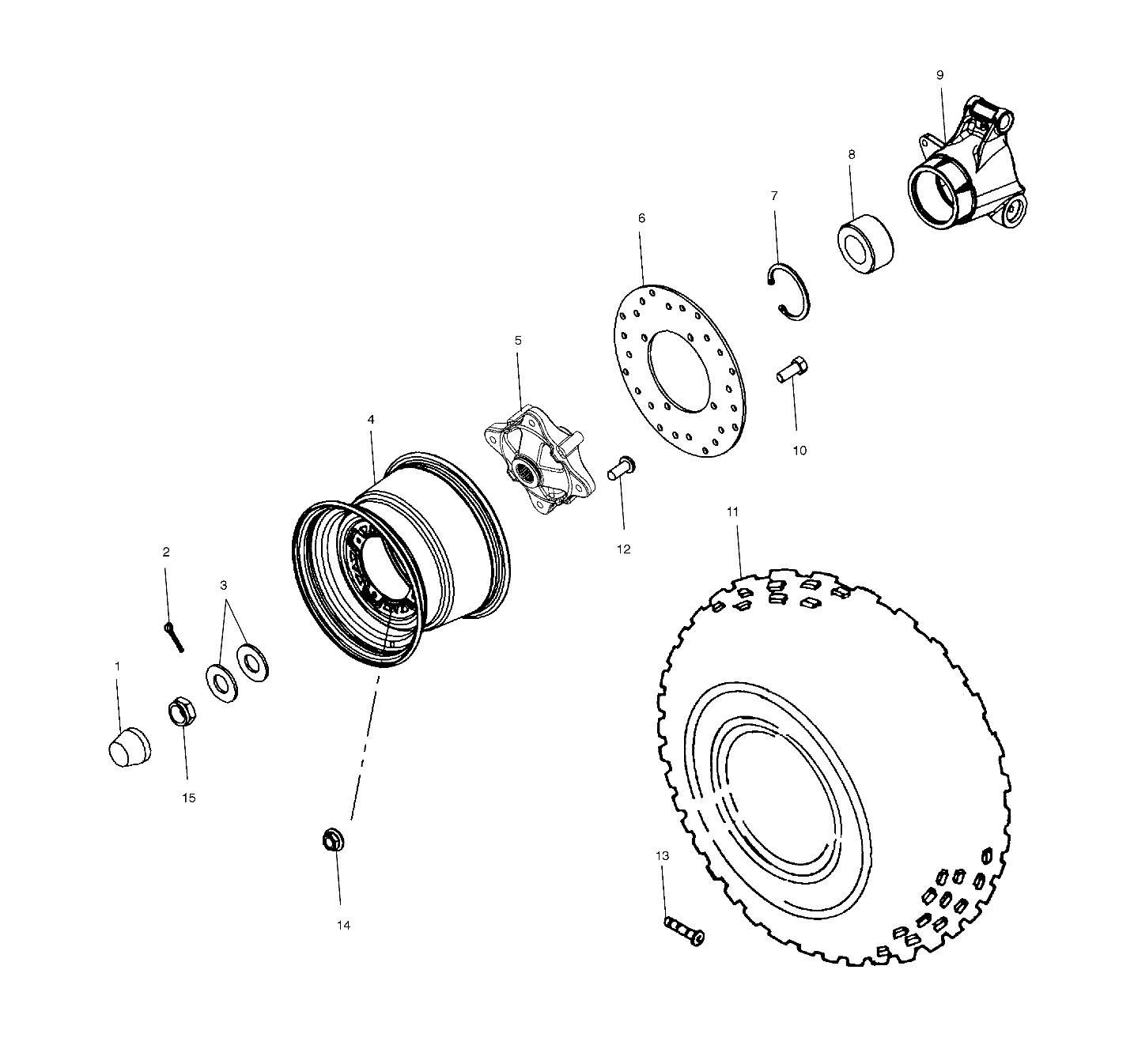 REAR WHEEL DRIVE - A04CH42AA/AE/AG (4986108610C04)