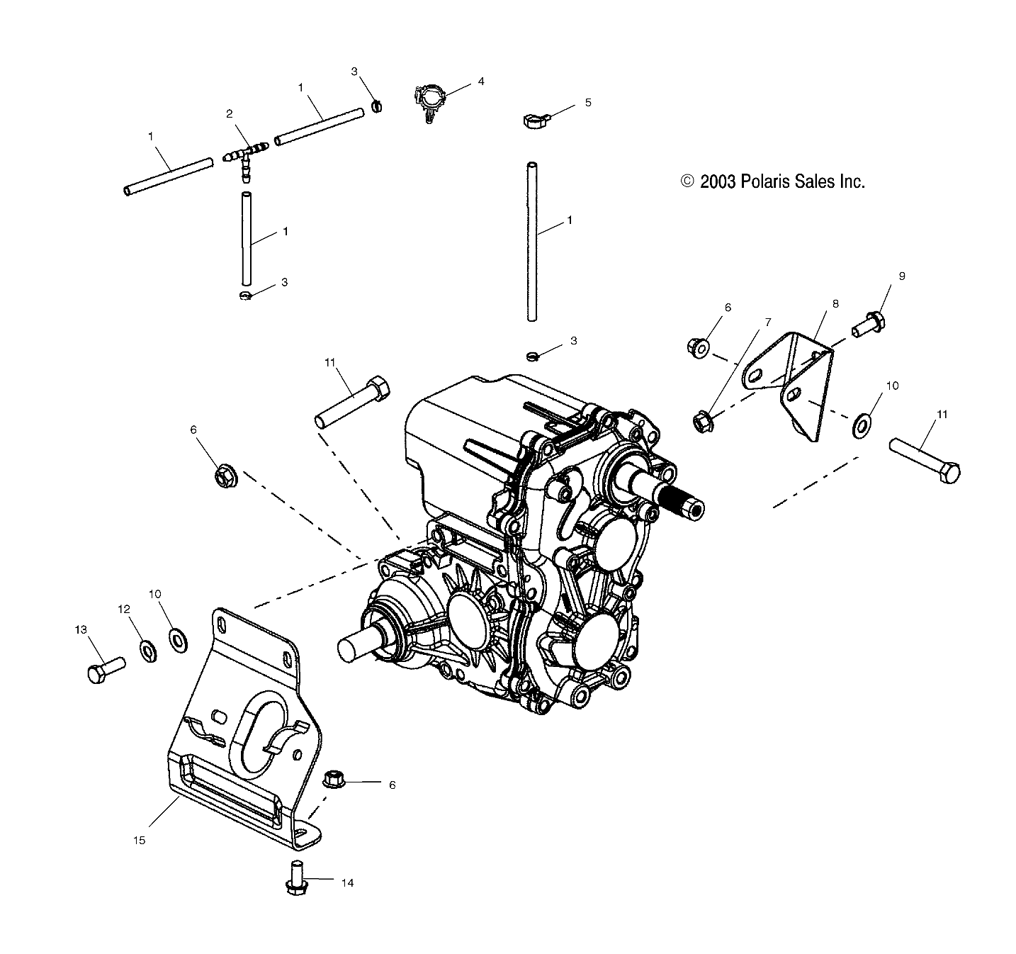 TRANSMISSION MOUNTING - A04CH59AF/AH/AJ/AT/AV (4986108610C12)