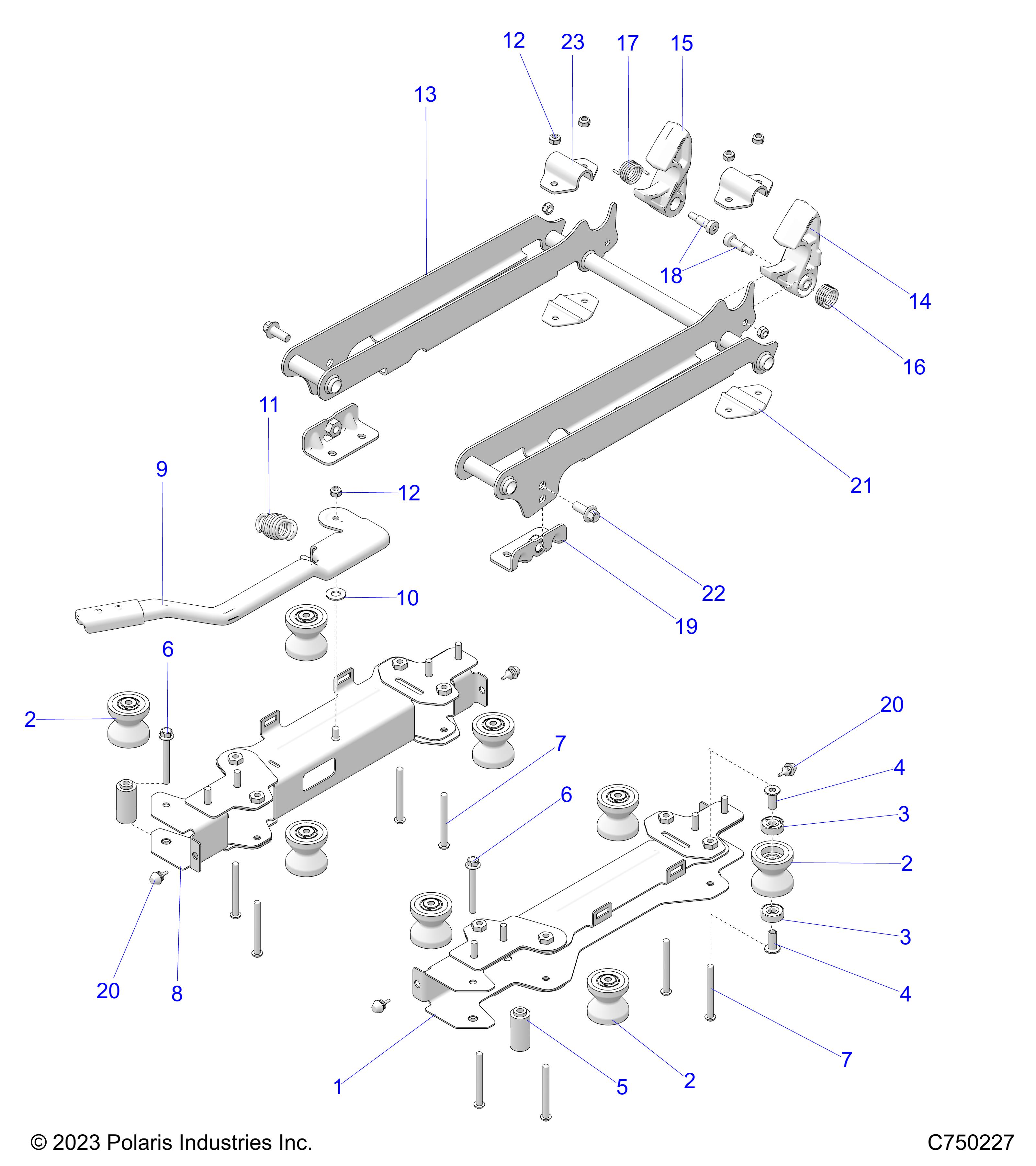 BODY, SEAT MOUNTING, DRIVER - Z25RPE2KA4/B4 (C750227)