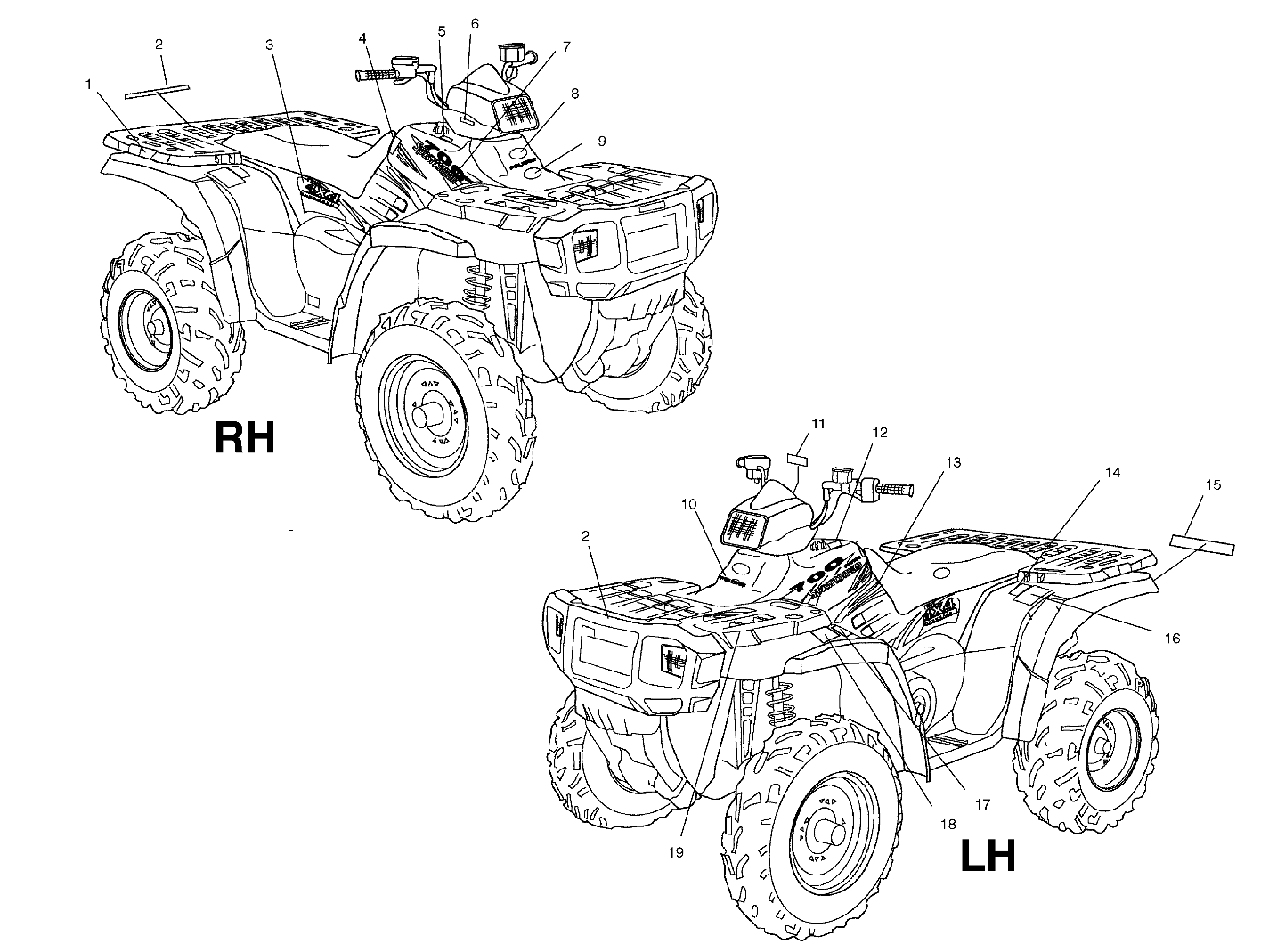 DECALS - A04CH68AC/AF/AH/AJ/AT/AV (4986128612A09)