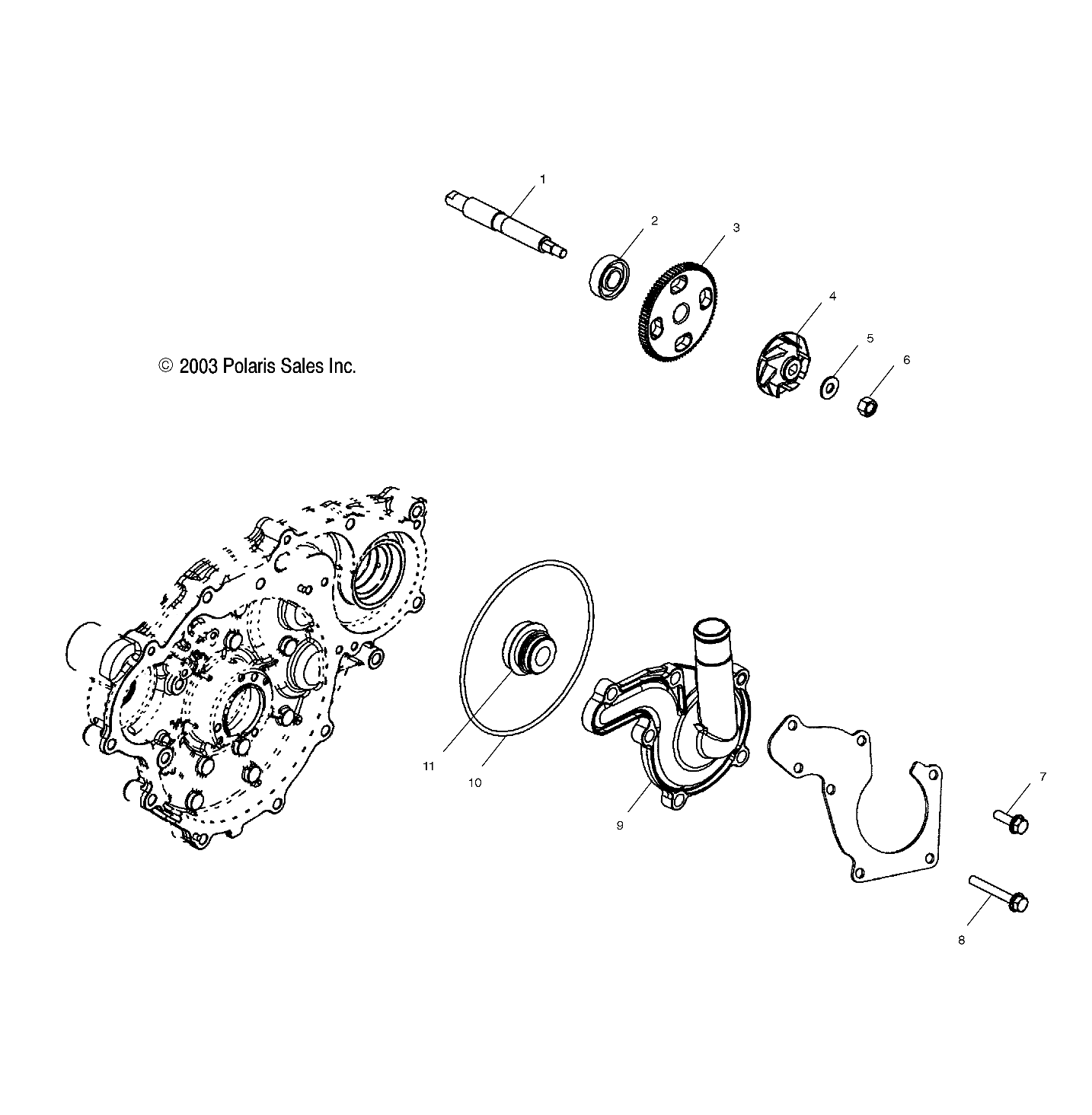 WATER PUMP - A04CH68AC/AF/AH/AJ (4986128612D11)