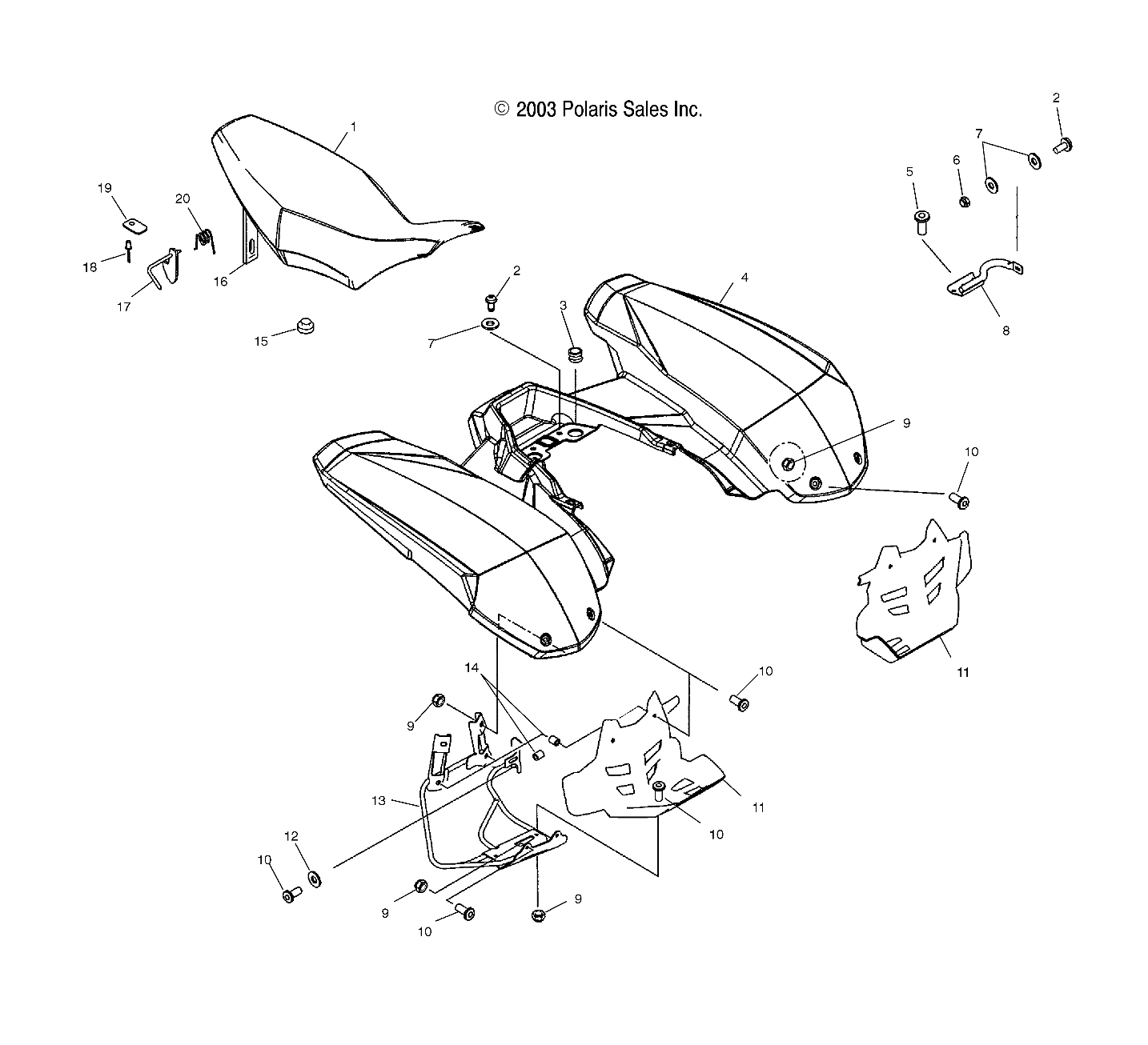 REAR CAB and SEAT - A04GJ50AA/AB/AC/AD (4986168616A04)