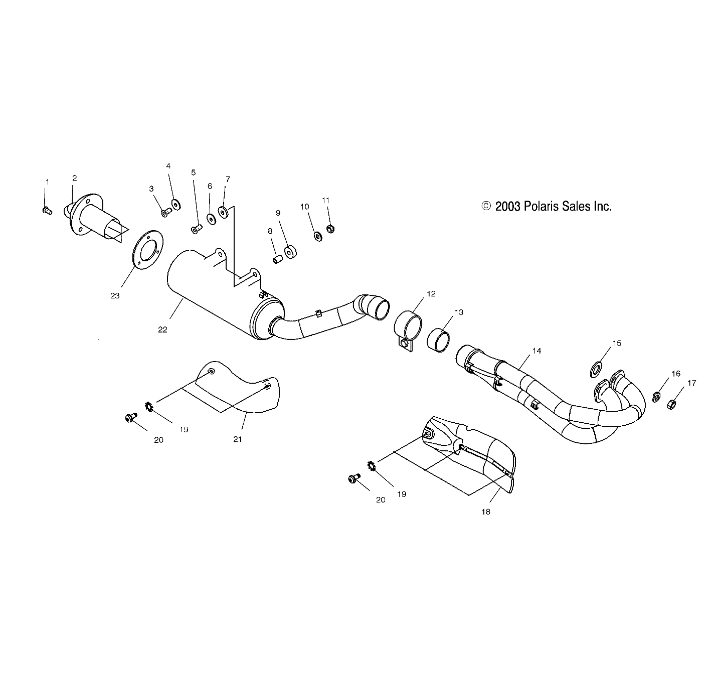 EXHAUST SYSTEM - A04GJ50AA/AB/AC/AD (4986168616A12)