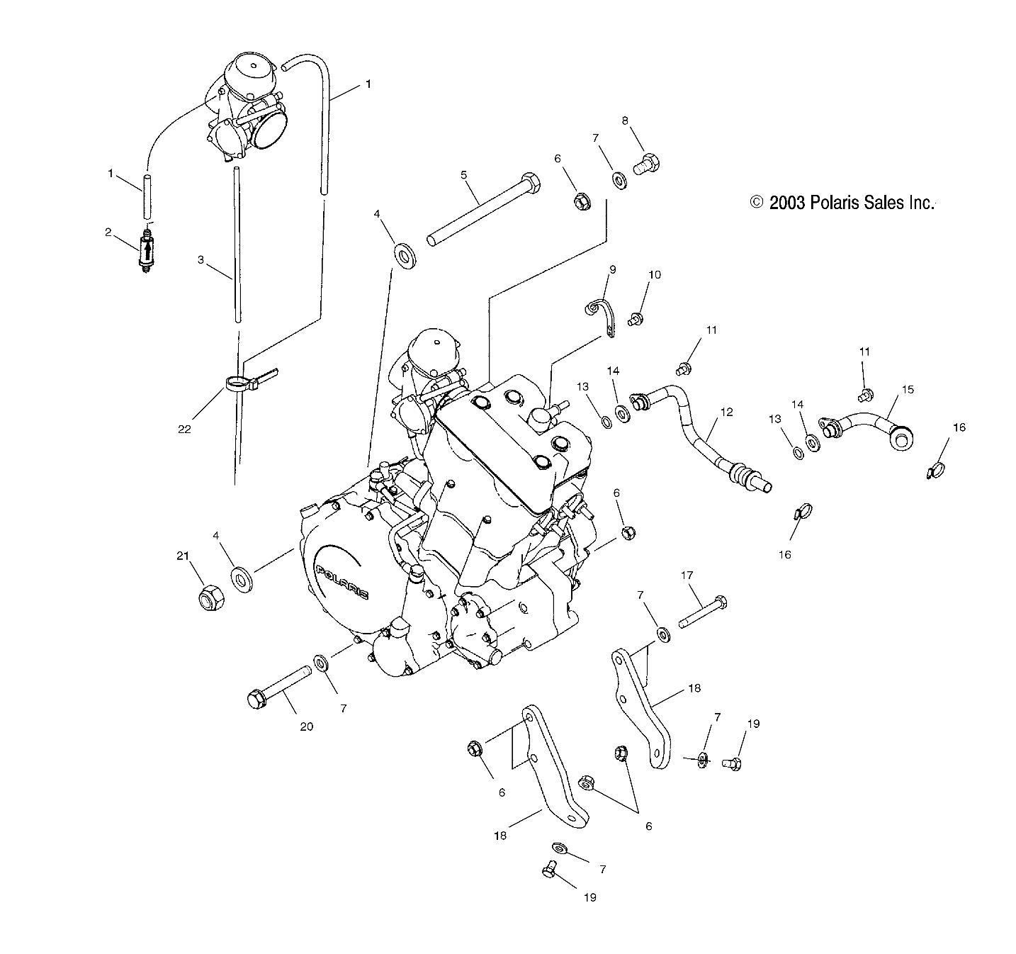 ENGINE MOUNTING - A04GJ50AA/AB/AC/AD (4986168616A13)