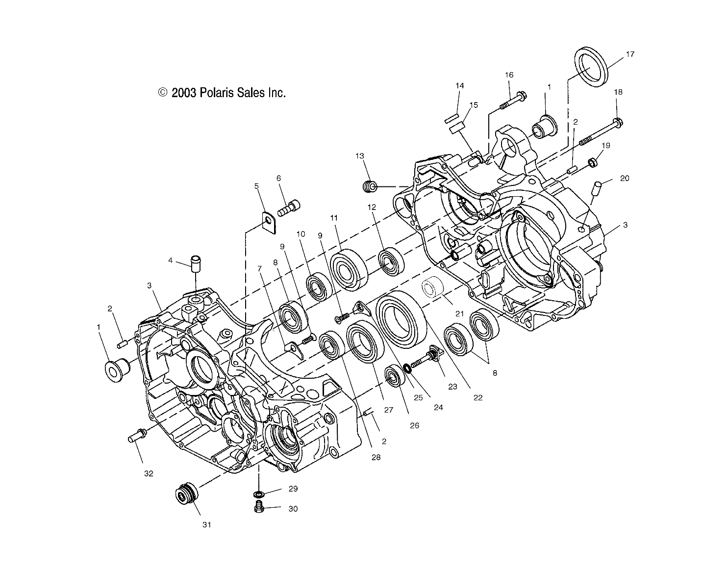 CRANKCASE - A04GJ50AA/AB/AC/AD (4986168616C05)