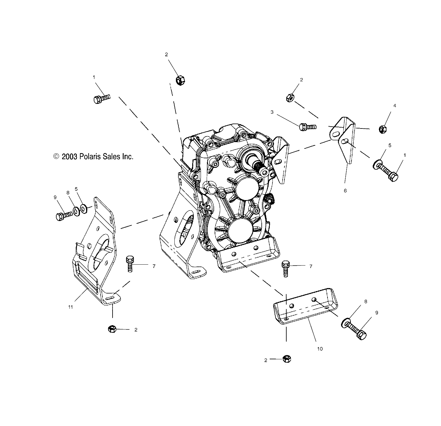 TRANSMISSION MOUNTING - A04CB32AA/FC (4986188618C09)