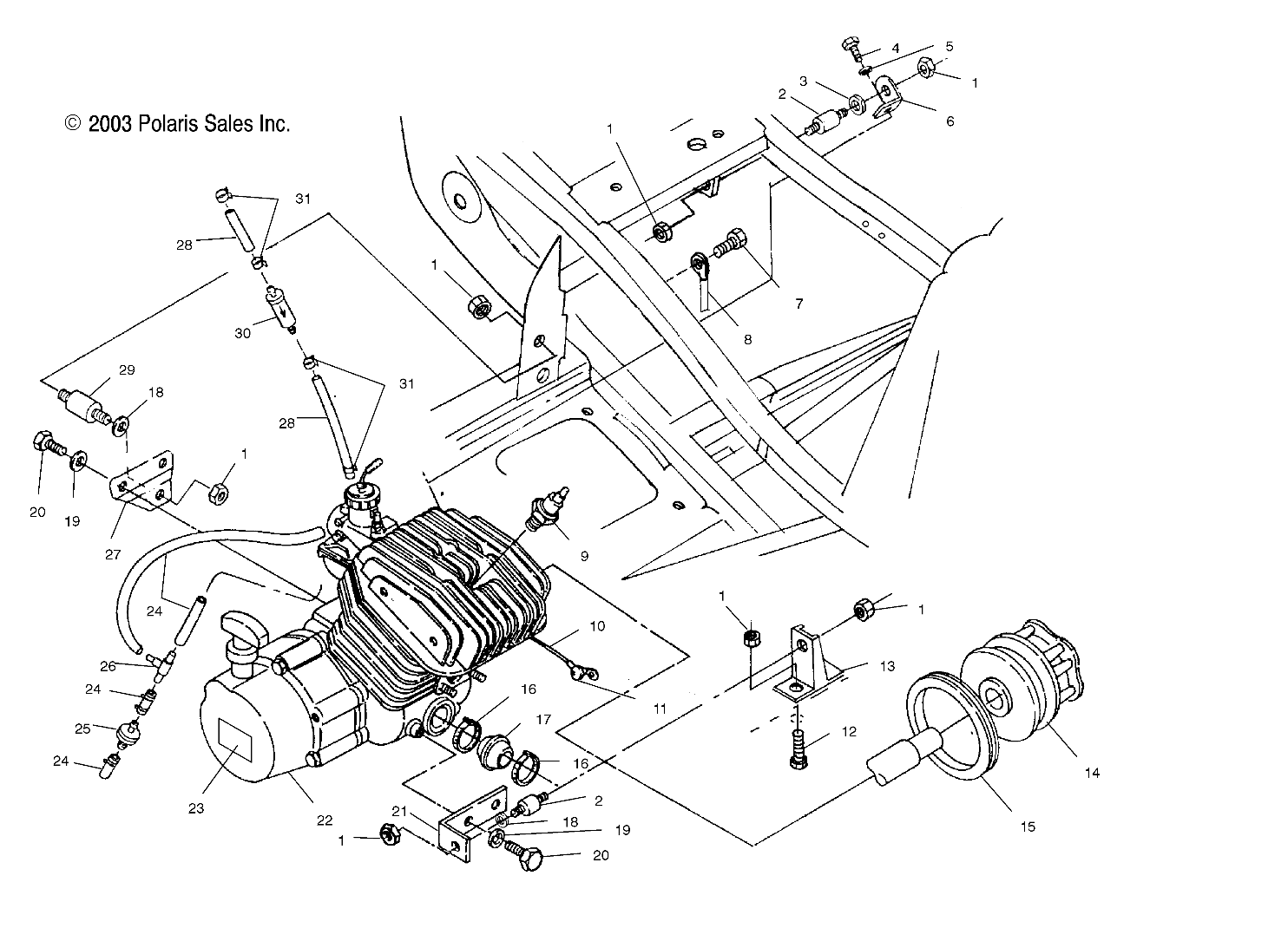 ENGINE MOUNTING - A04BA25CA/CB (4986208620A07)