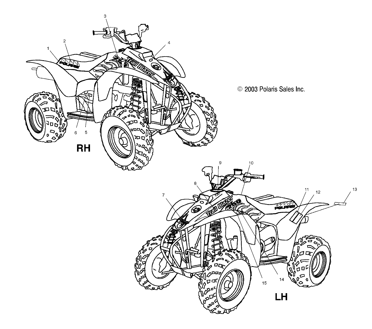 DECALS - A04BA25CA/CB (4986208620A09)