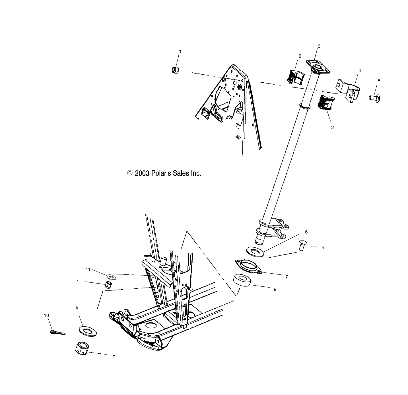 STEERING POST - A04BA25CA/CB (4986208620B11)