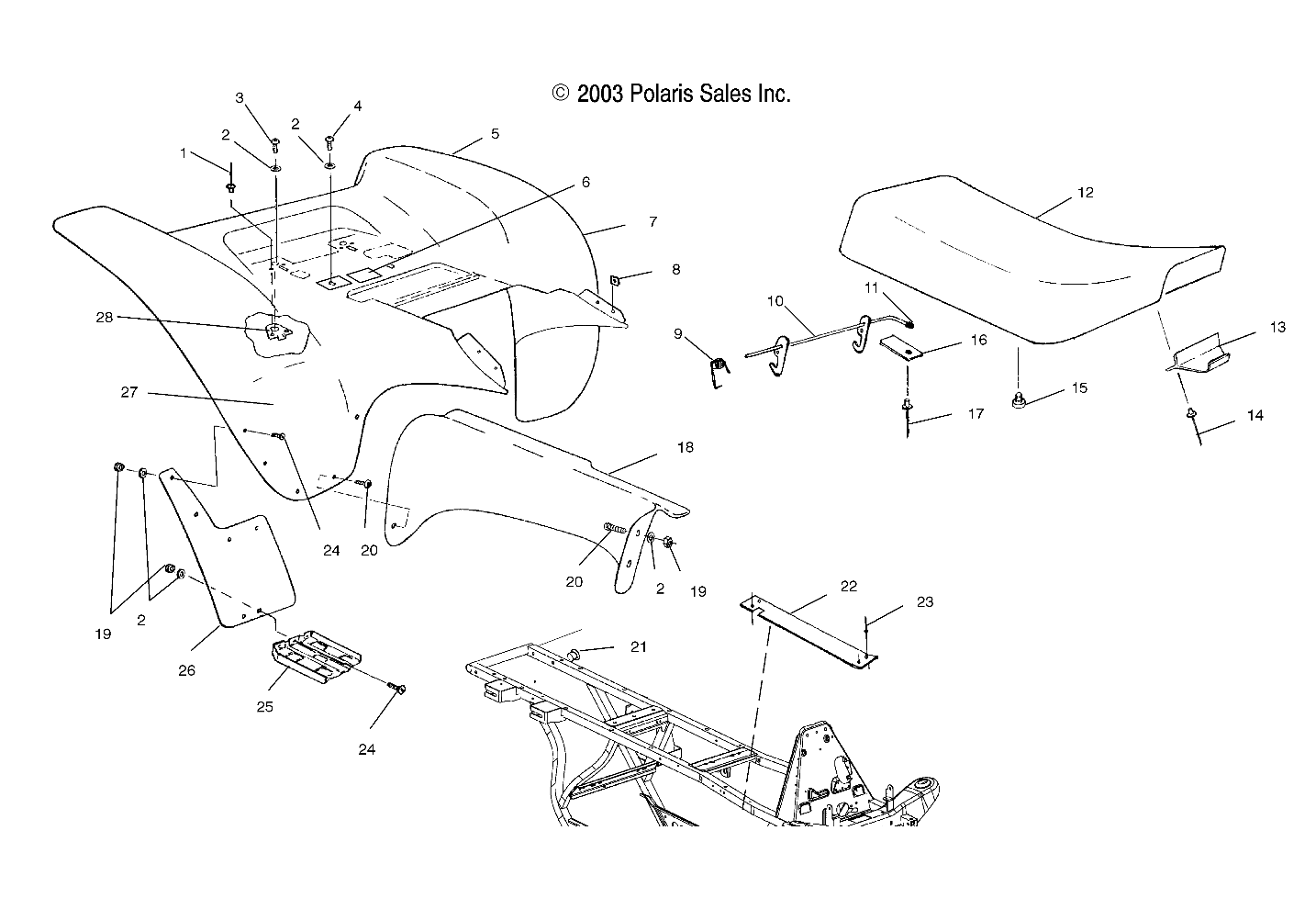 REAR CAB - A04BG50AA/FA (4986228622A04)