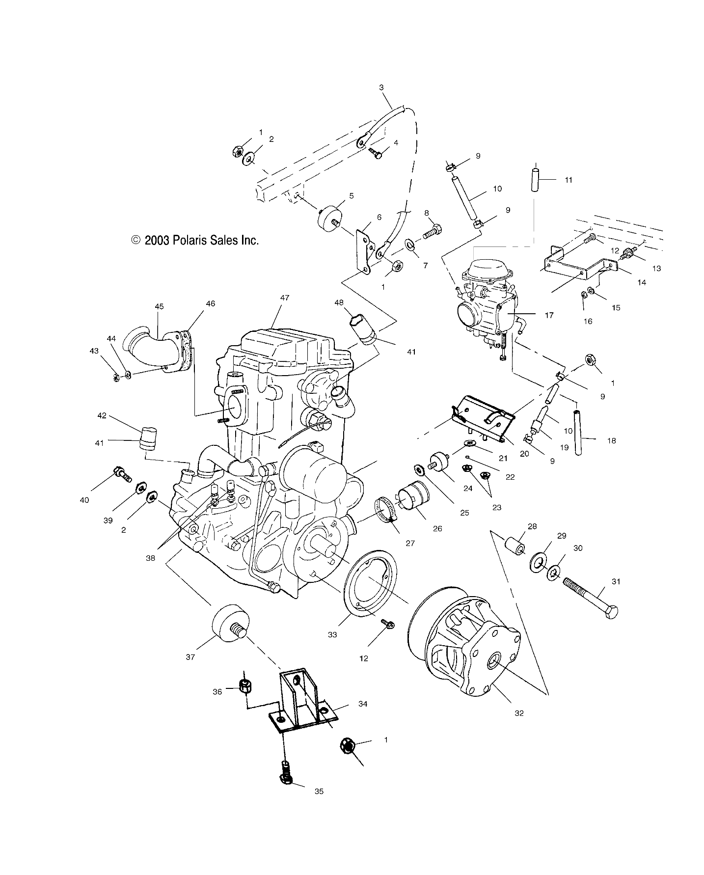 ENGINE MOUNTING - A04BG50AA/FA (4986228622A09)