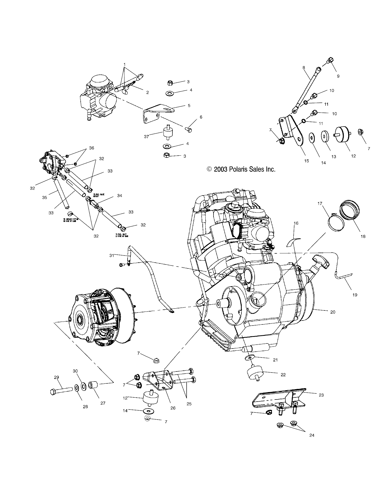 ENGINE MOUNTING - A04CA32AA/AB/FA (4986248624A07)