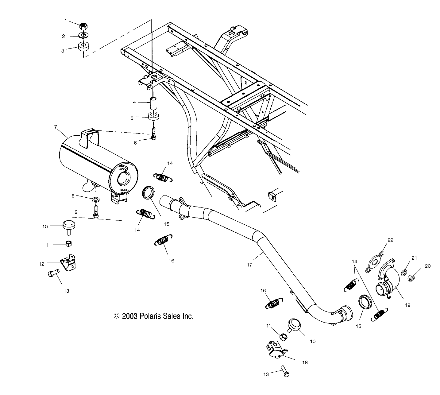 EXHAUST SYSTEM - A04CA32AA/AB/FA (4986248624A10)