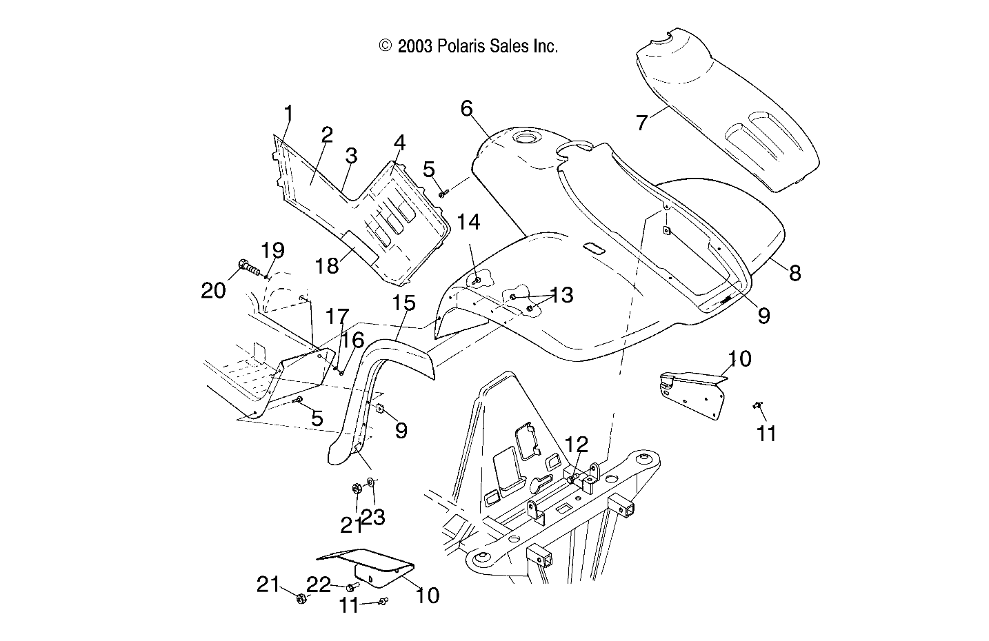 FRONT CAB - A04CD32AA/AB/AC/FB (4986268626A05)