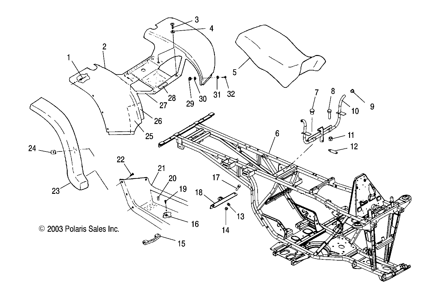 REAR CAB and SEAT - A04CL50AA (4986288628A04)