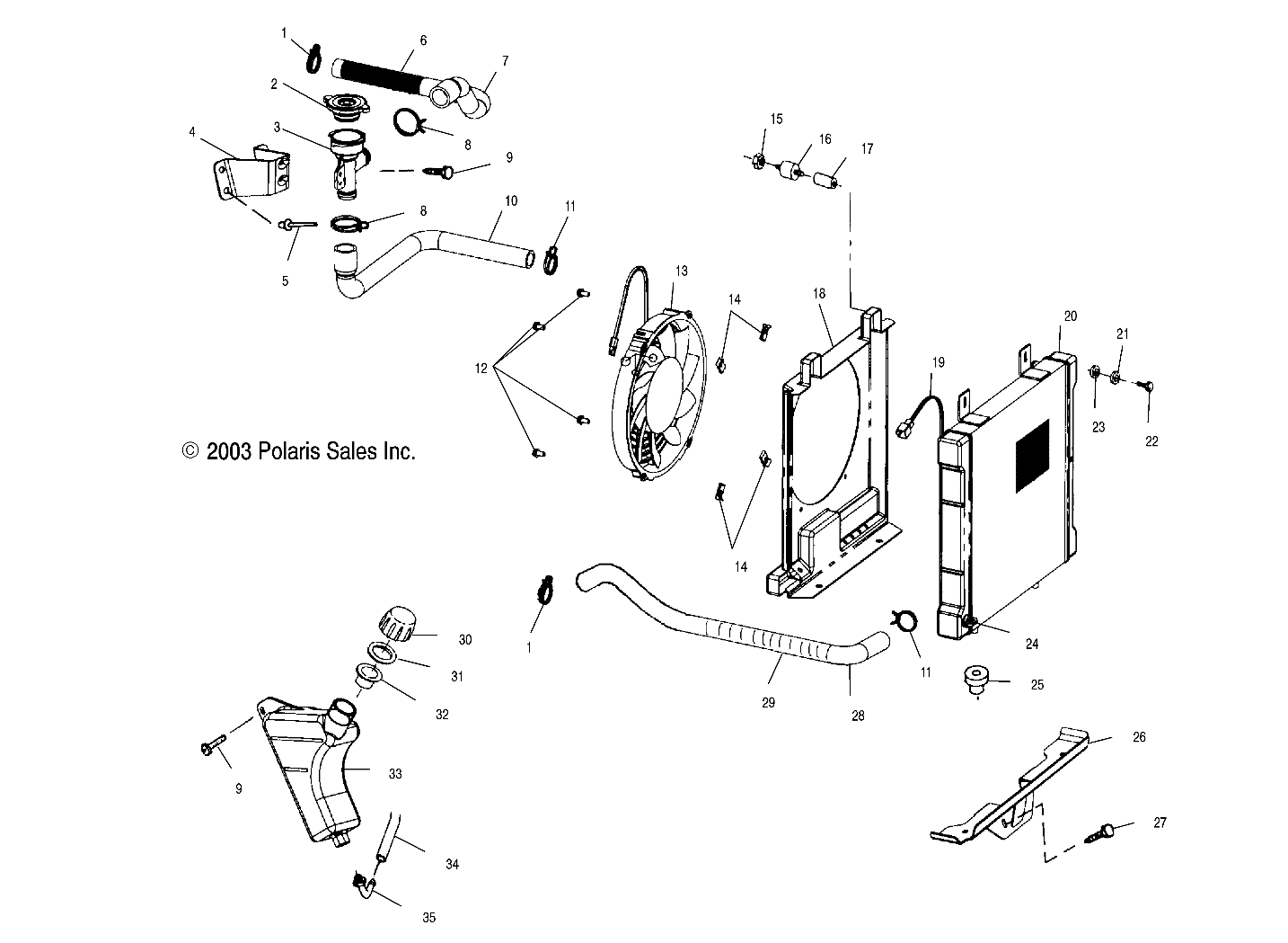 COOLING SYSTEM - A04CL50AA (4986288628A07)