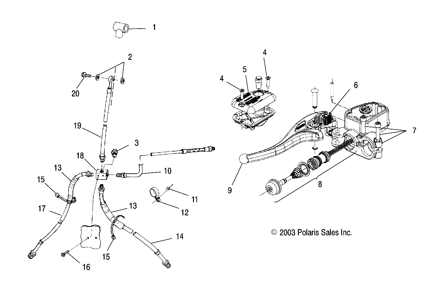 CONTROLS - MASTER CYLINDER/BRAKE LINE - A04CL50AA (4986288628B08)