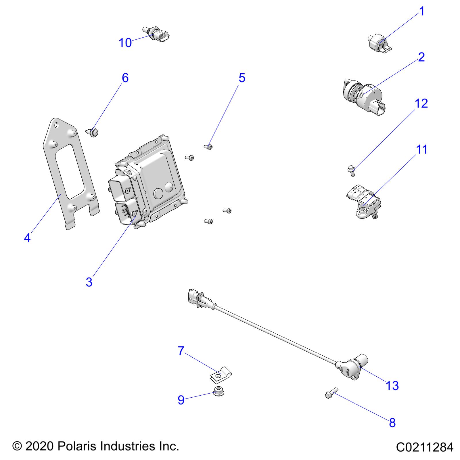 ELECTRICAL, SWITCHES, SENSORS and ECM - A21S6E57A1/3A1 (C0211284)