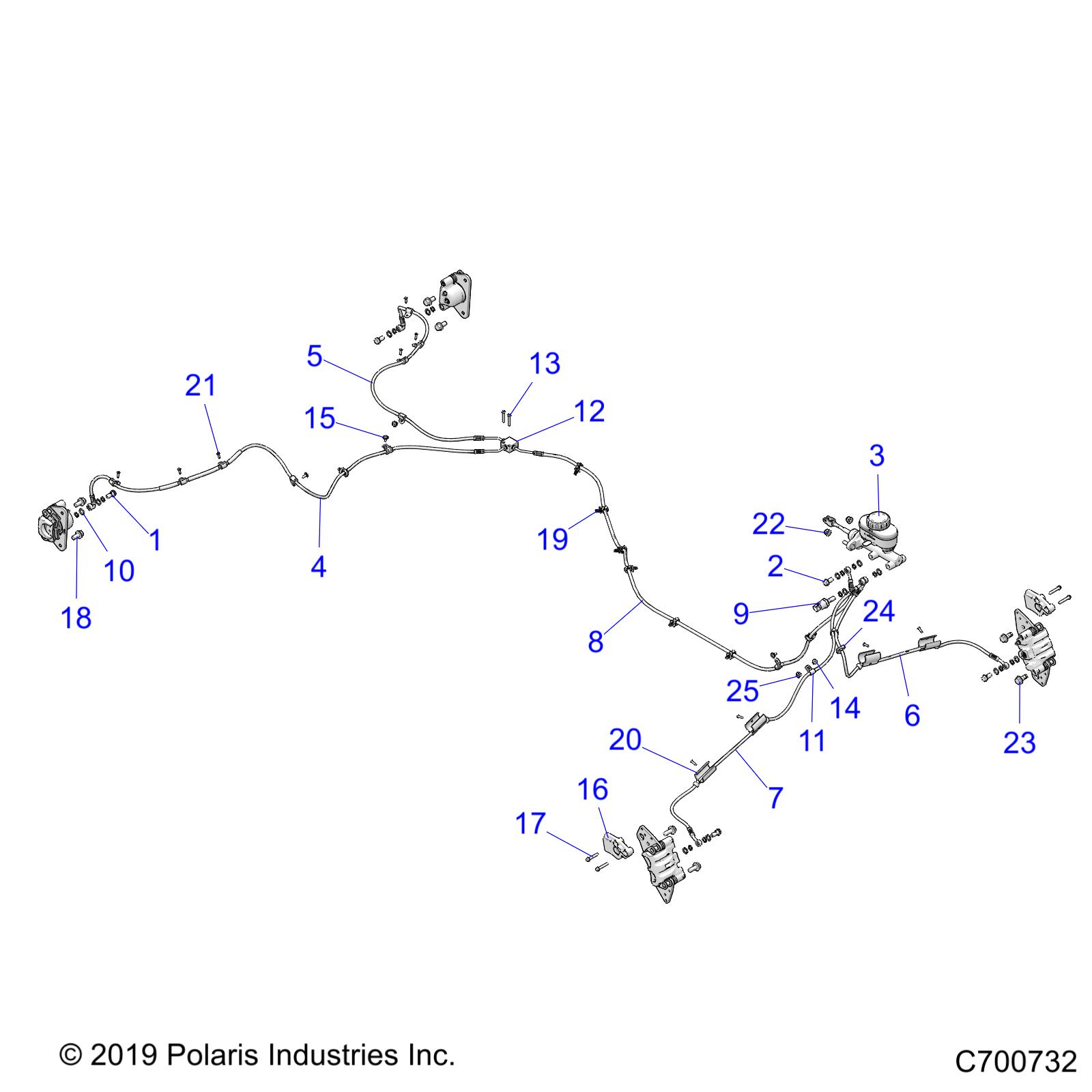 BRAKES, BRAKE LINES AND MASTER CYLINDER - R20RRE99DS (C700732)