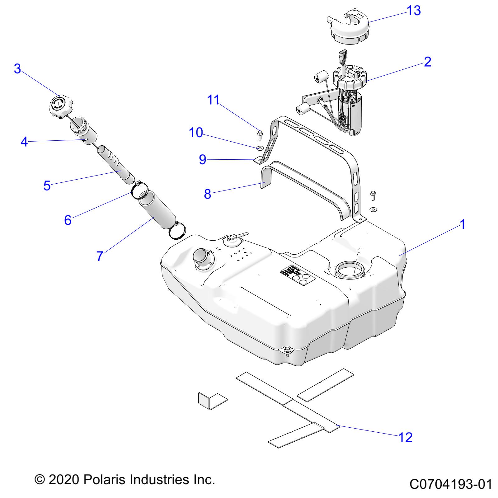 FUEL SYSTEM, FUEL TANK - Z23RMK2KAJ/BJ (C0704193-01)