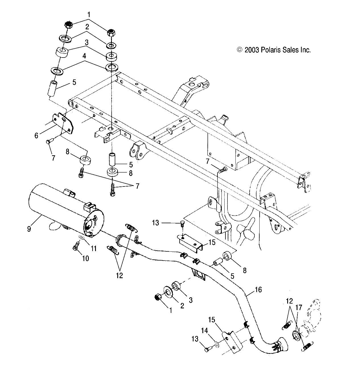 EXHAUST SYSTEM - A04CH42AQ/AR/AS/AT/AV (4987258725B01)