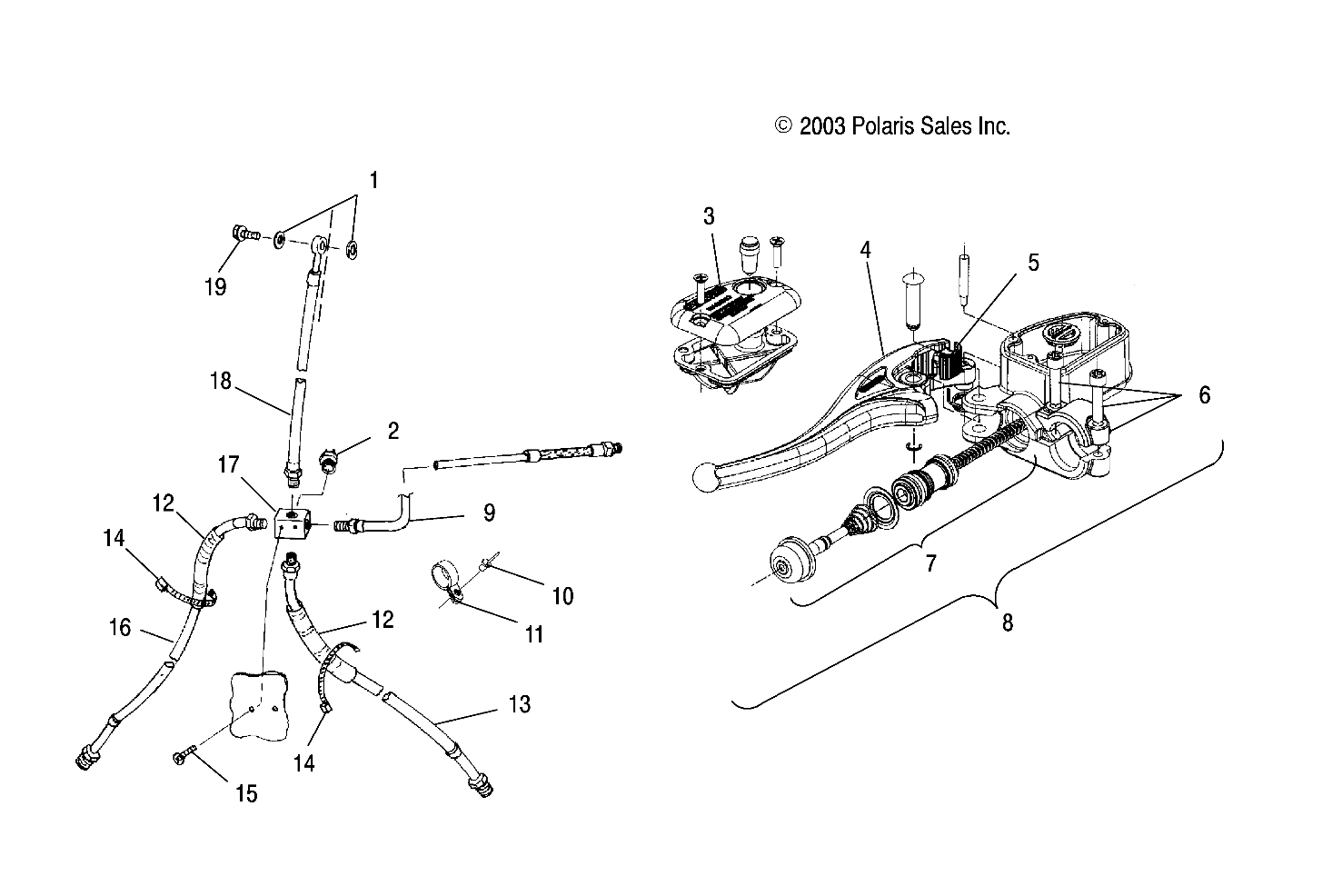 CONTROLS - MASTER CYLINDER/BRAKE LINE - A04CH42AQ/AR/AS/AT/AV (4987258725B05)