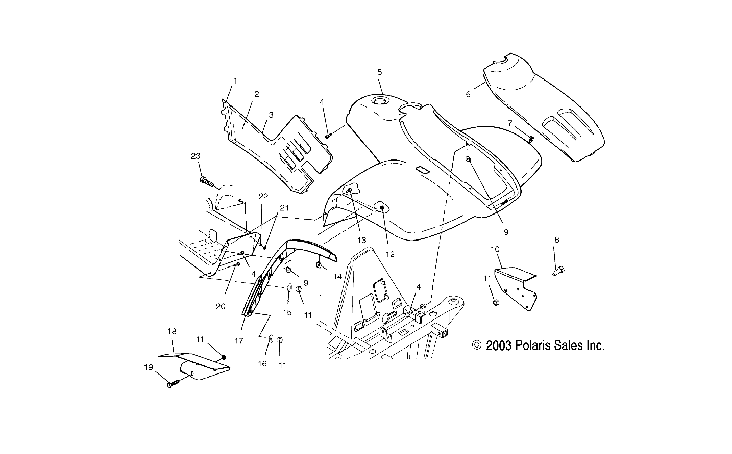 FRONT CAB - A04CH50AO/AQ/AR/AS/AT/AV/AW/AX (4987288728A05)