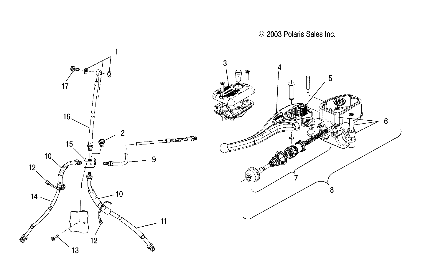 CONTROLS - MASTER CYLINDER/BRAKE LINE - A04CH50AO/AQ/AR/AS/AT/AV/AW (4987288728B05)