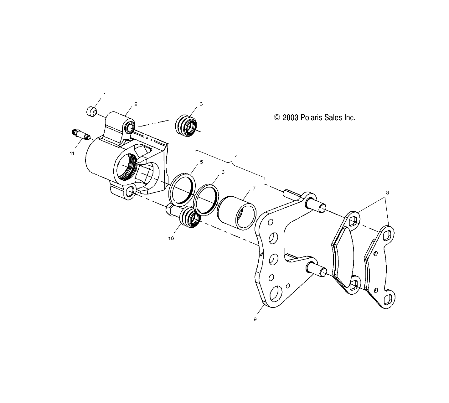 FRONT BRAKE - A04CH50AO/AQ/AR/AS/AT/AV/AW/AX (4987288728B07)