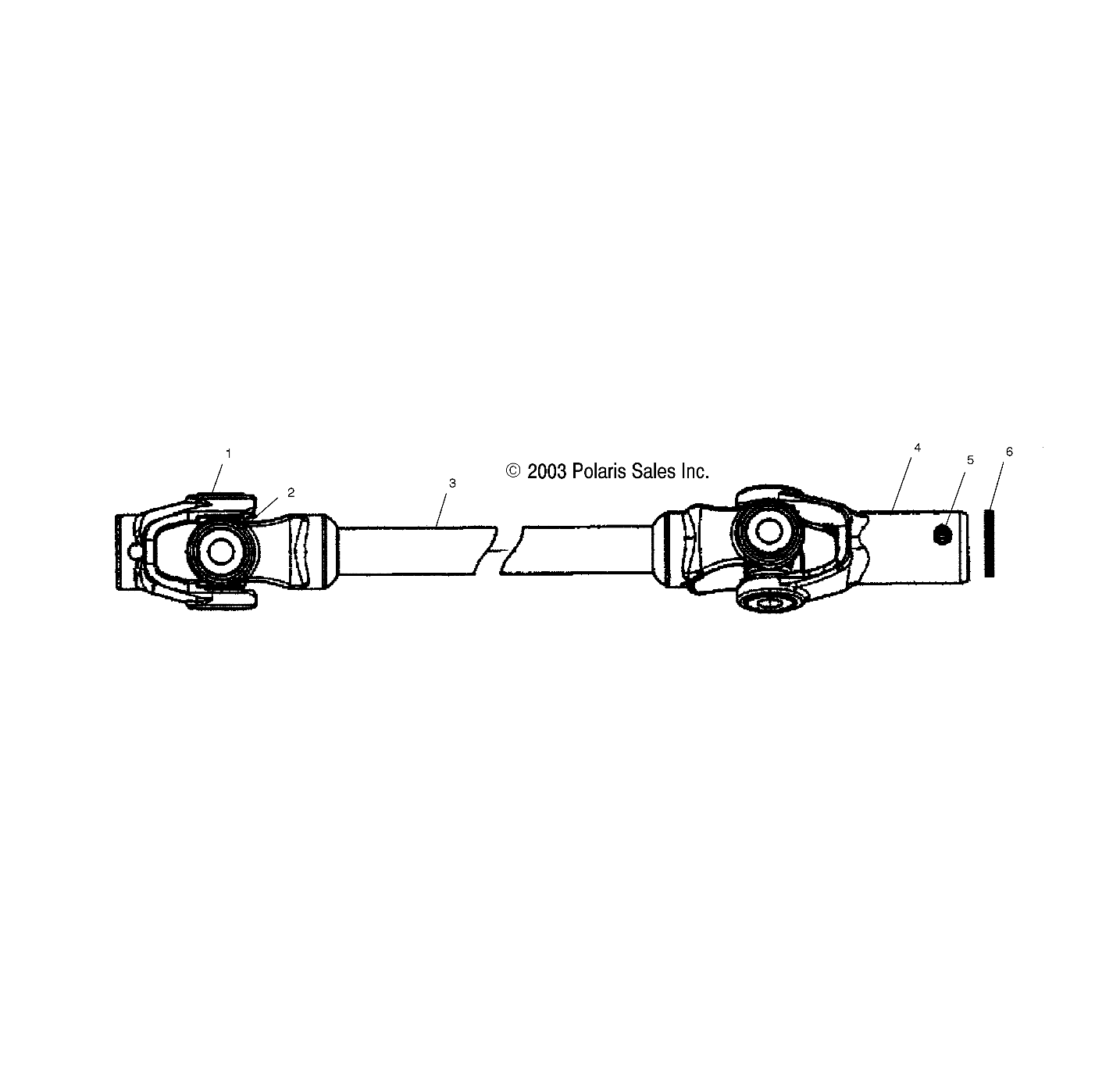 PROP SHAFT - A04CH50AO/AQ/AR/AS/AT/AV/AW/AX (4987288728B12)