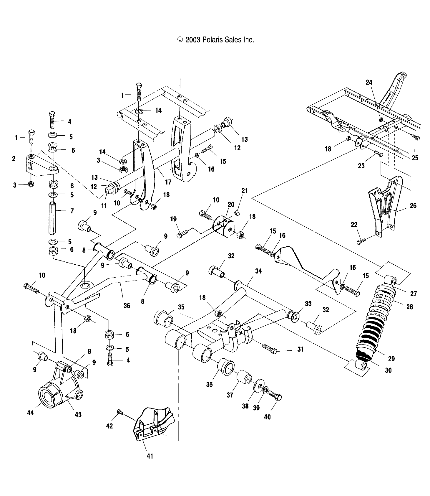 REAR SUSPENSION - A04CH50AO/AQ/AR/AS/AT/AV/AW/AX (4987288728C09)