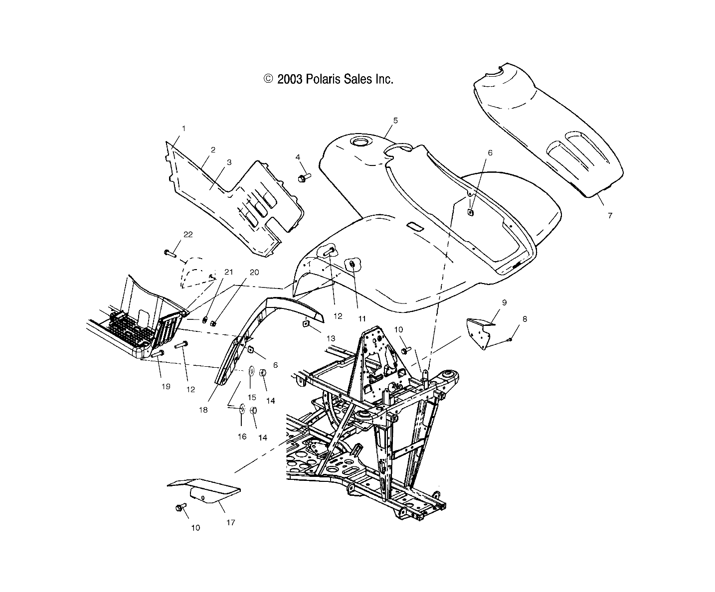 FRONT CAB - A04CH59AK/AL/AN/AQ/AW (4987318731A05)