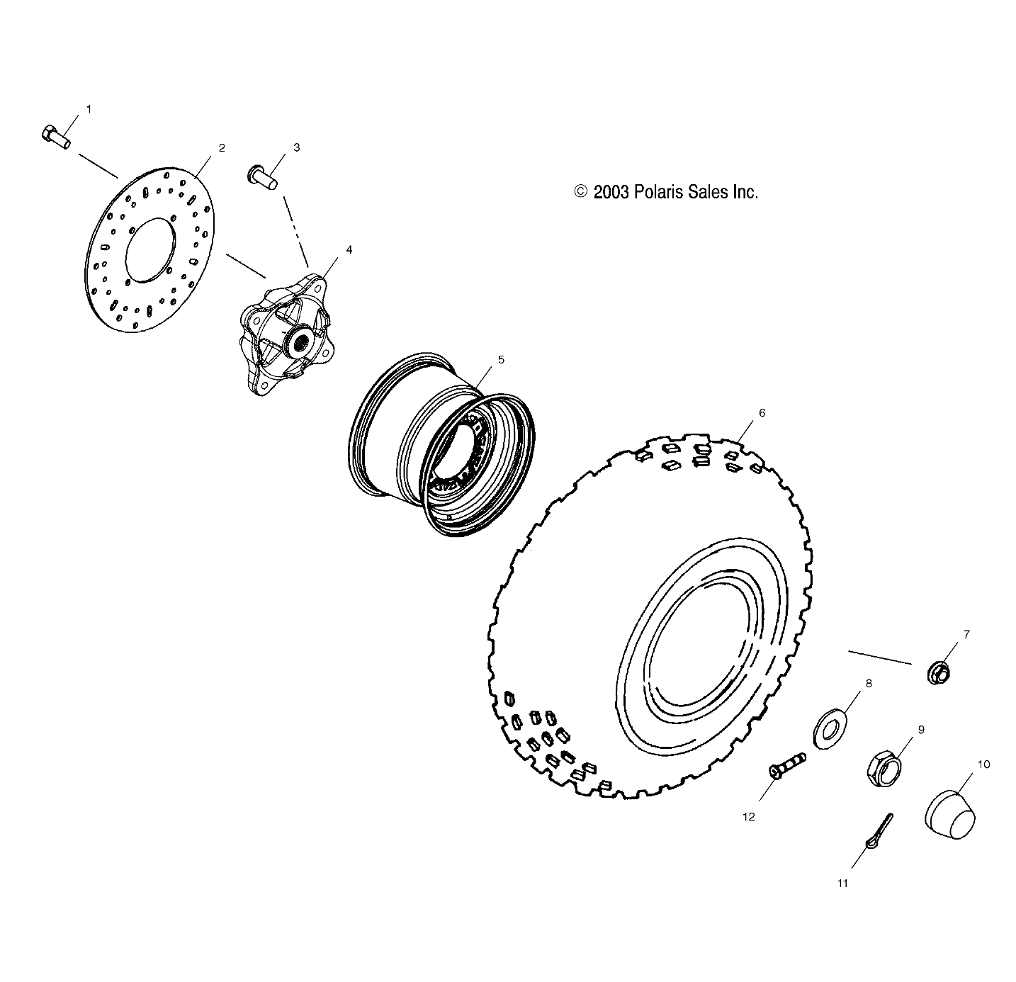 FRONT WHEEL - A04CH59AK/AL/AN/AQ/AW (4987318731B07)